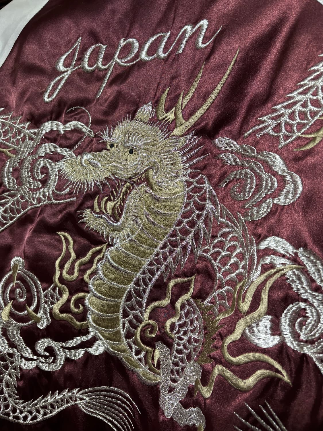 [HOSHIHIME]호시히메 재패니즈 드래곤 버건디 스카쟌 F 상품이미지6