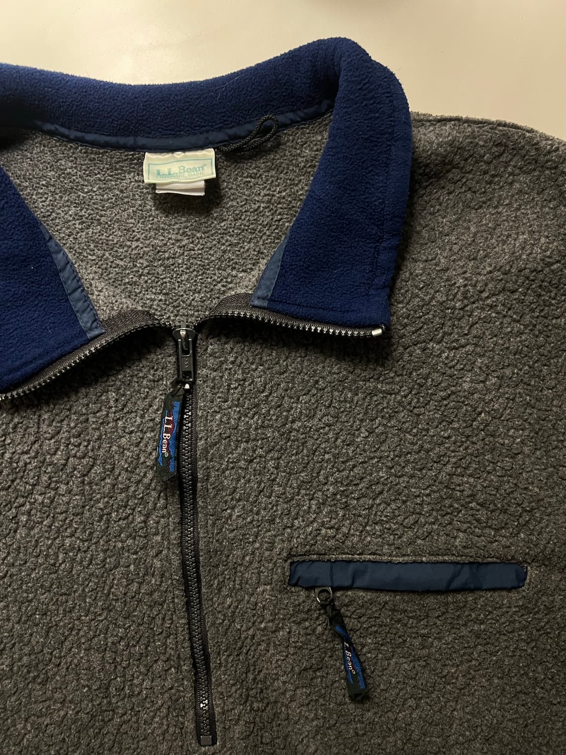 80s 엘엘빈 플리스 풀오버 딥파일 상품이미지3