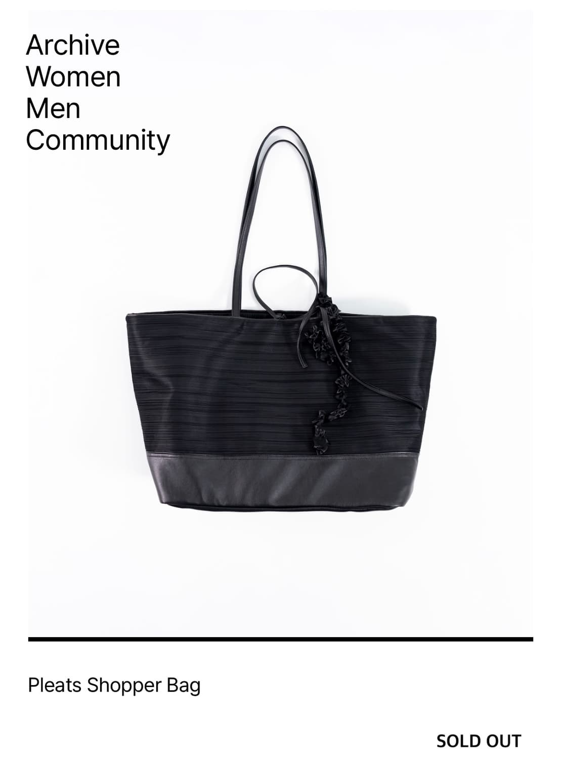 Pleats Shopper Bag 상품이미지1