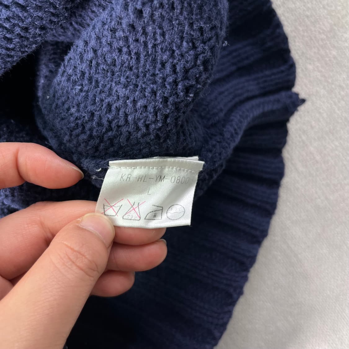 100 폴로랄프로렌 코튼 네이비 니트 상품이미지5