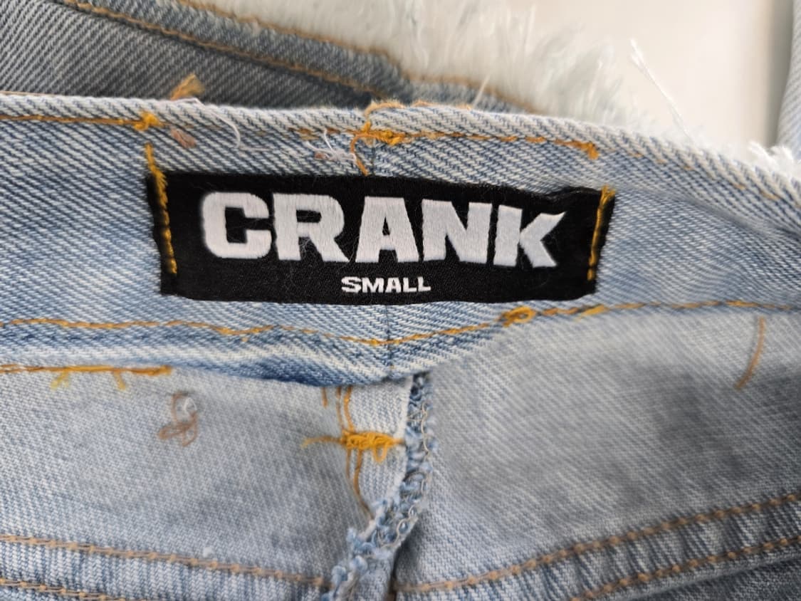 크랭크 CRANK 레이어드 데님 스커트 팬츠 S 상품이미지2