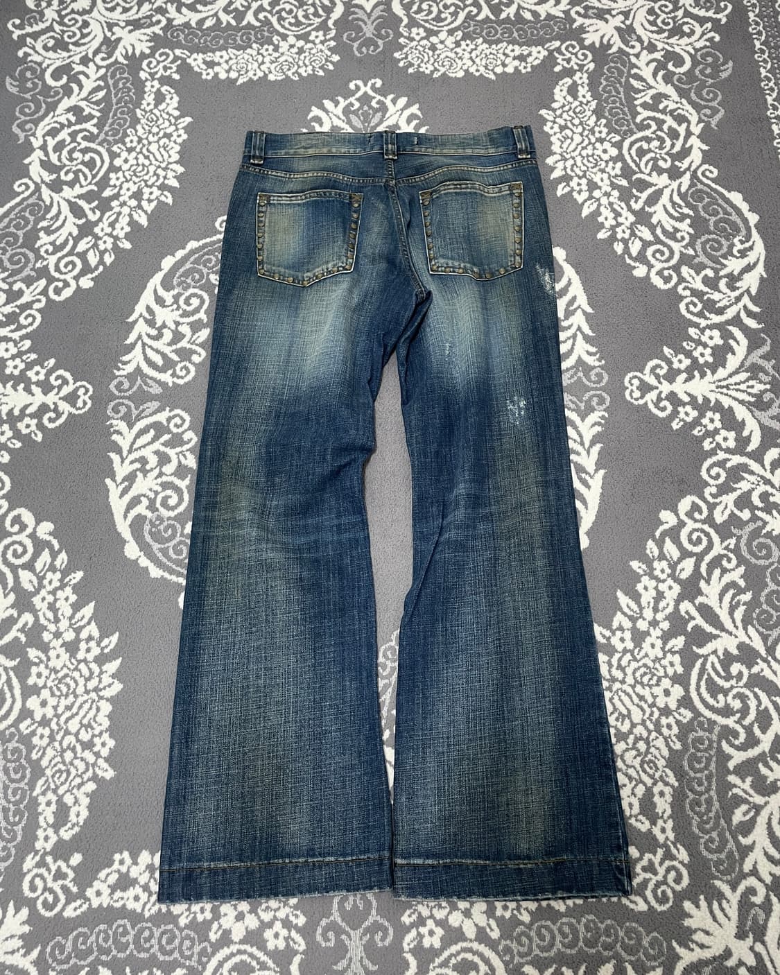 wide boots cut stud denim pants 상품이미지4