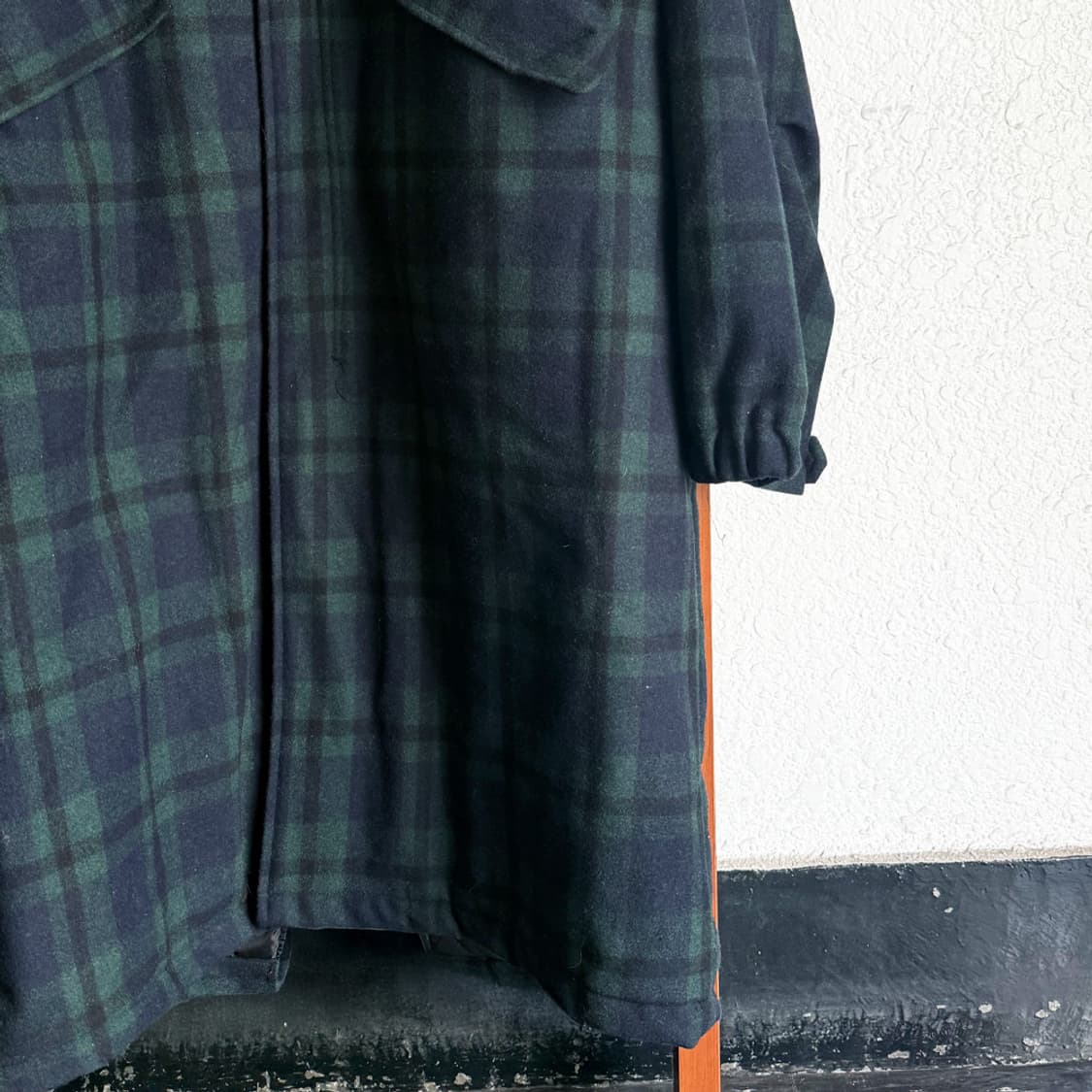 포키 후드 체크 코트 상품이미지4