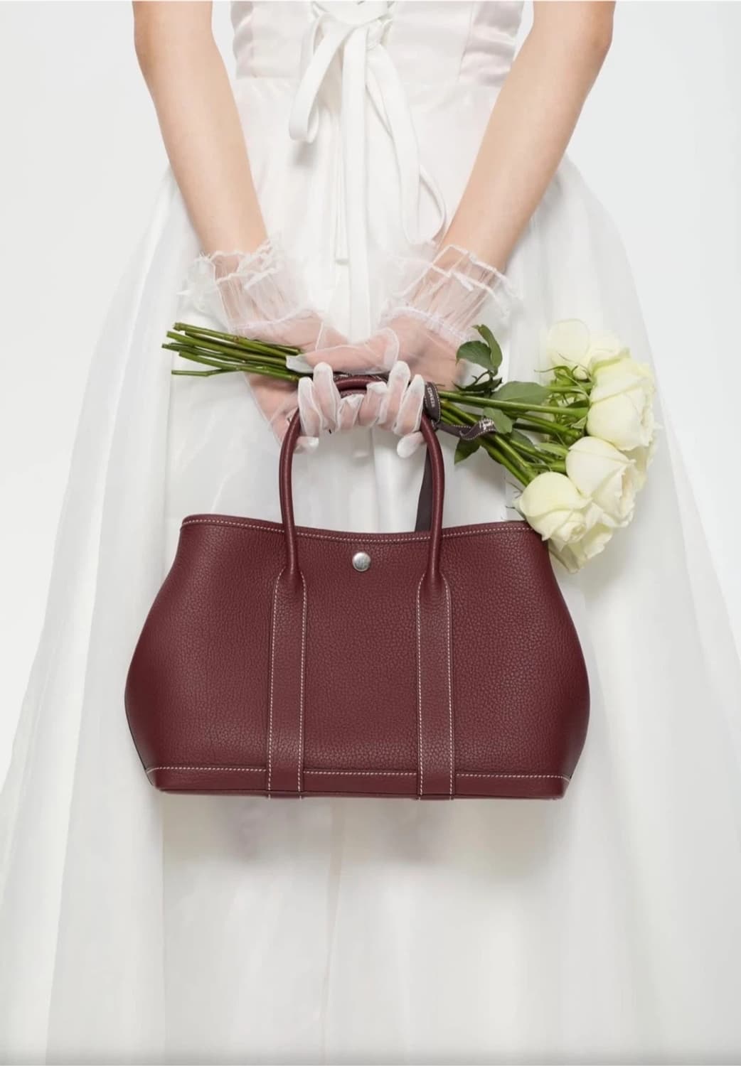 에르메스 가든파티 30 보르도컬러 토트백(K) 상품이미지1