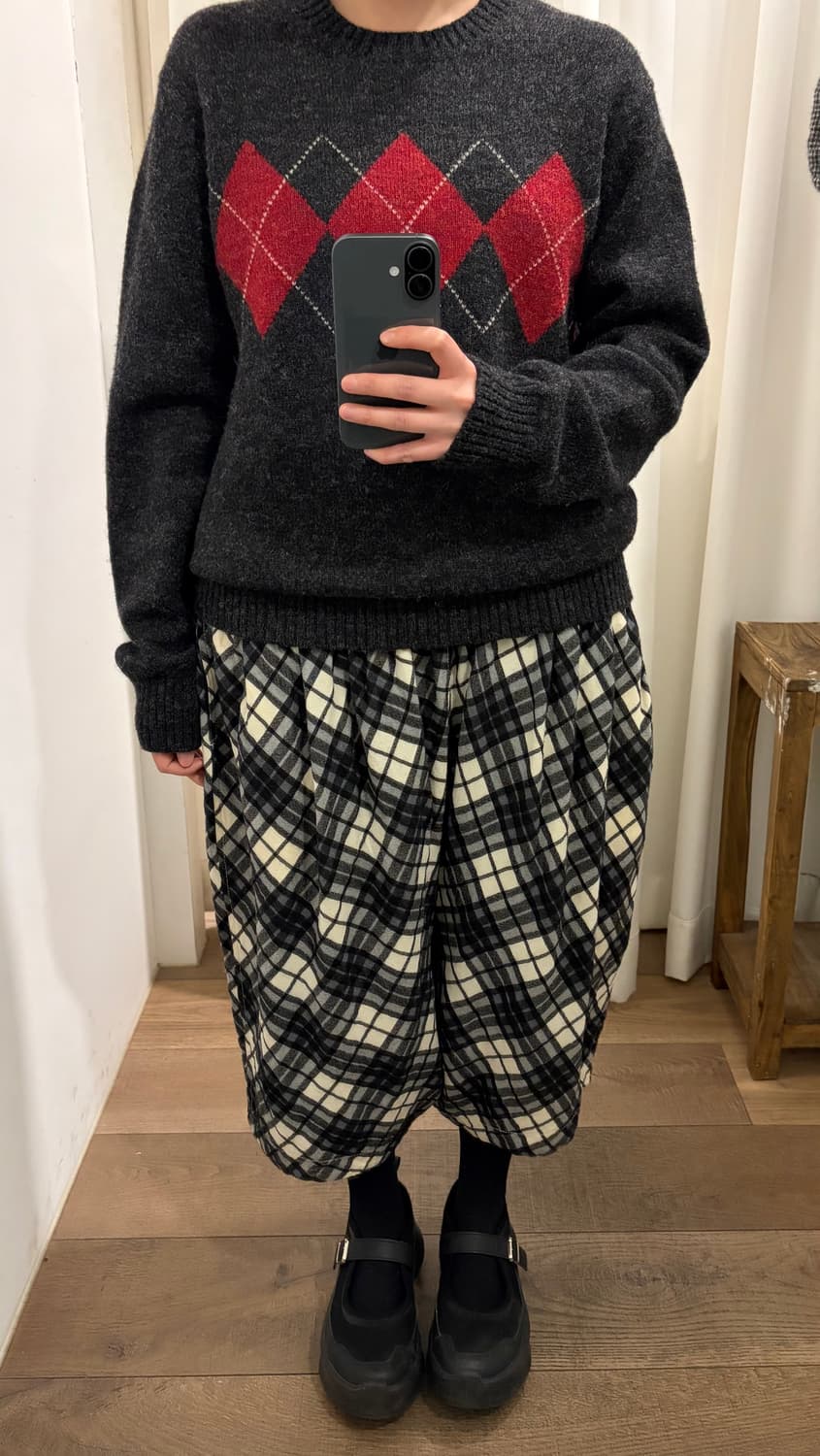 Check Fulling Wool Saruel Pants 상품이미지9