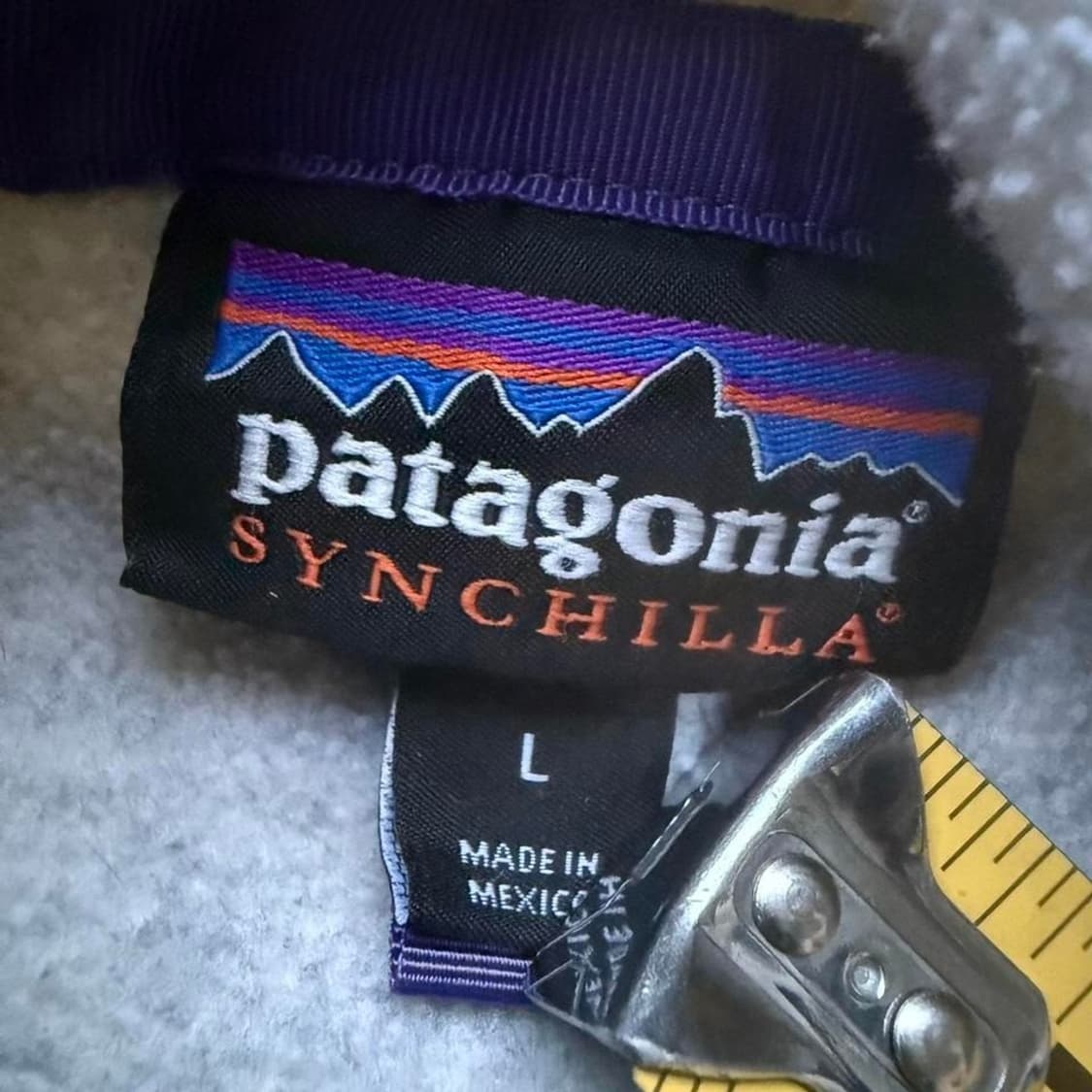 15FW 파타고니아 신칠라 스냅-T 그레이 네이비 플리스 상품이미지4