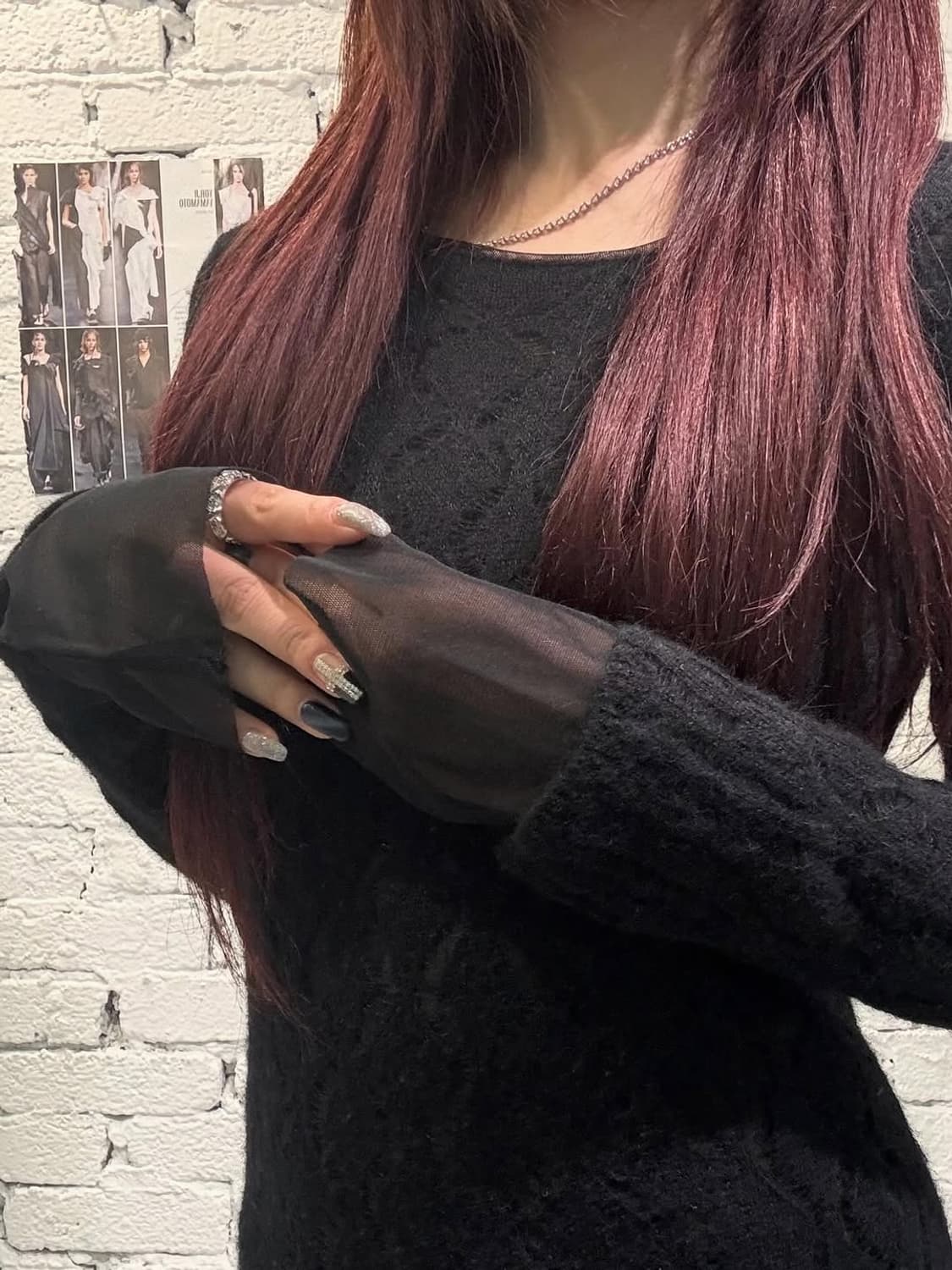 Comme des Garçons Sheer Knit Long Sleeve 상품이미지3