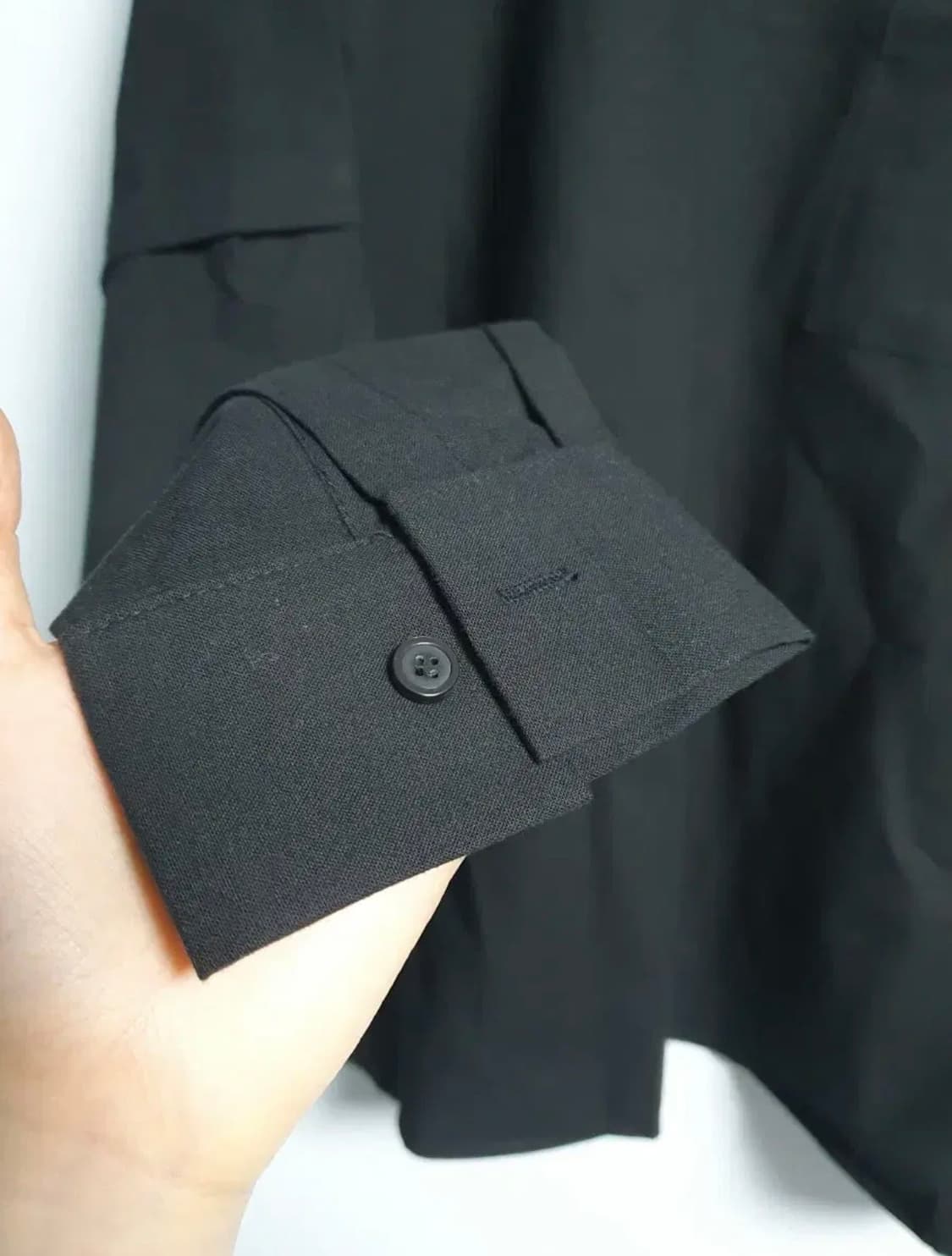 블랙 셔츠 팔 탈부착 100-105 상품이미지3