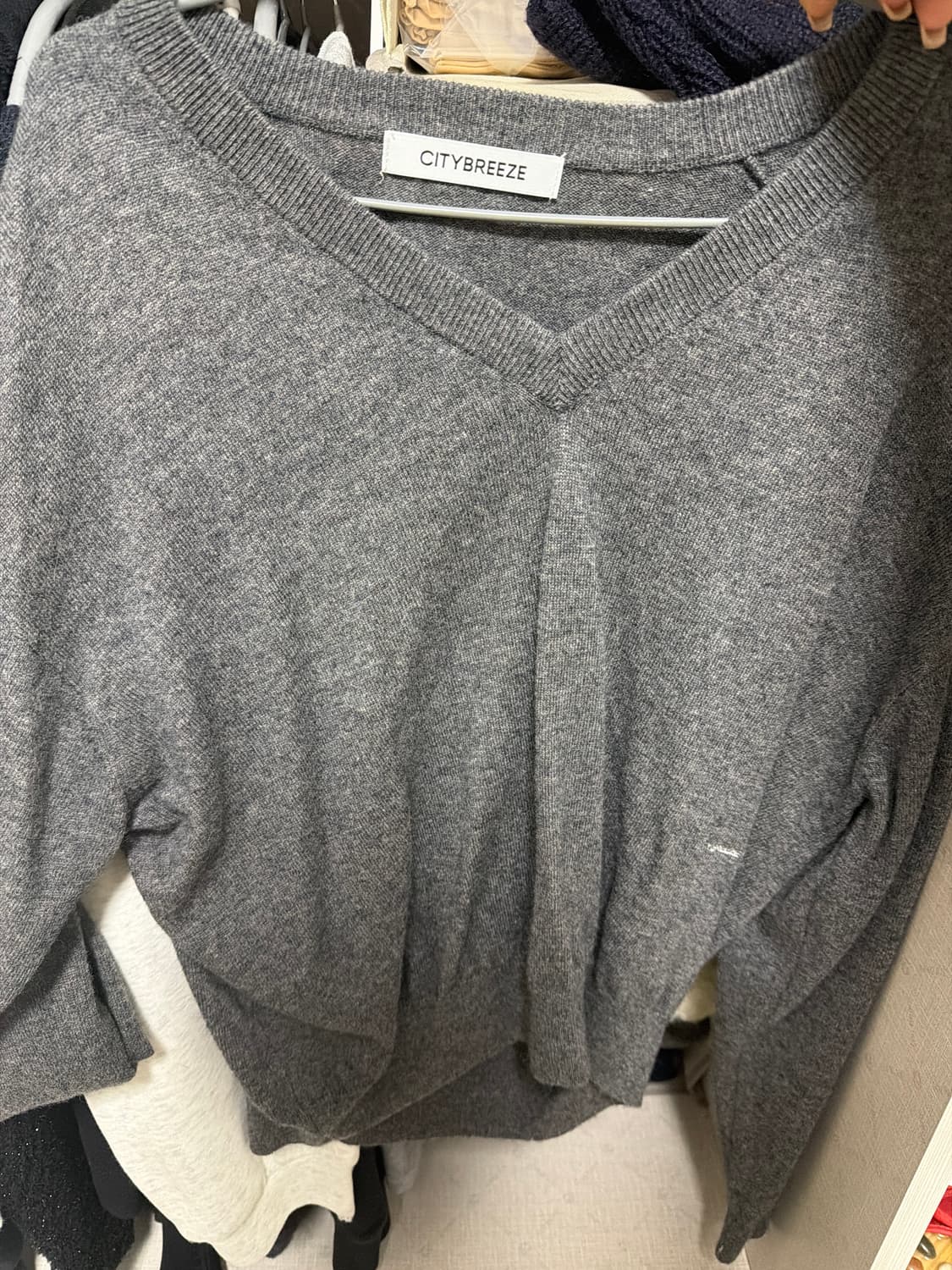 시티브리즈 브이넥 니트 상품이미지2