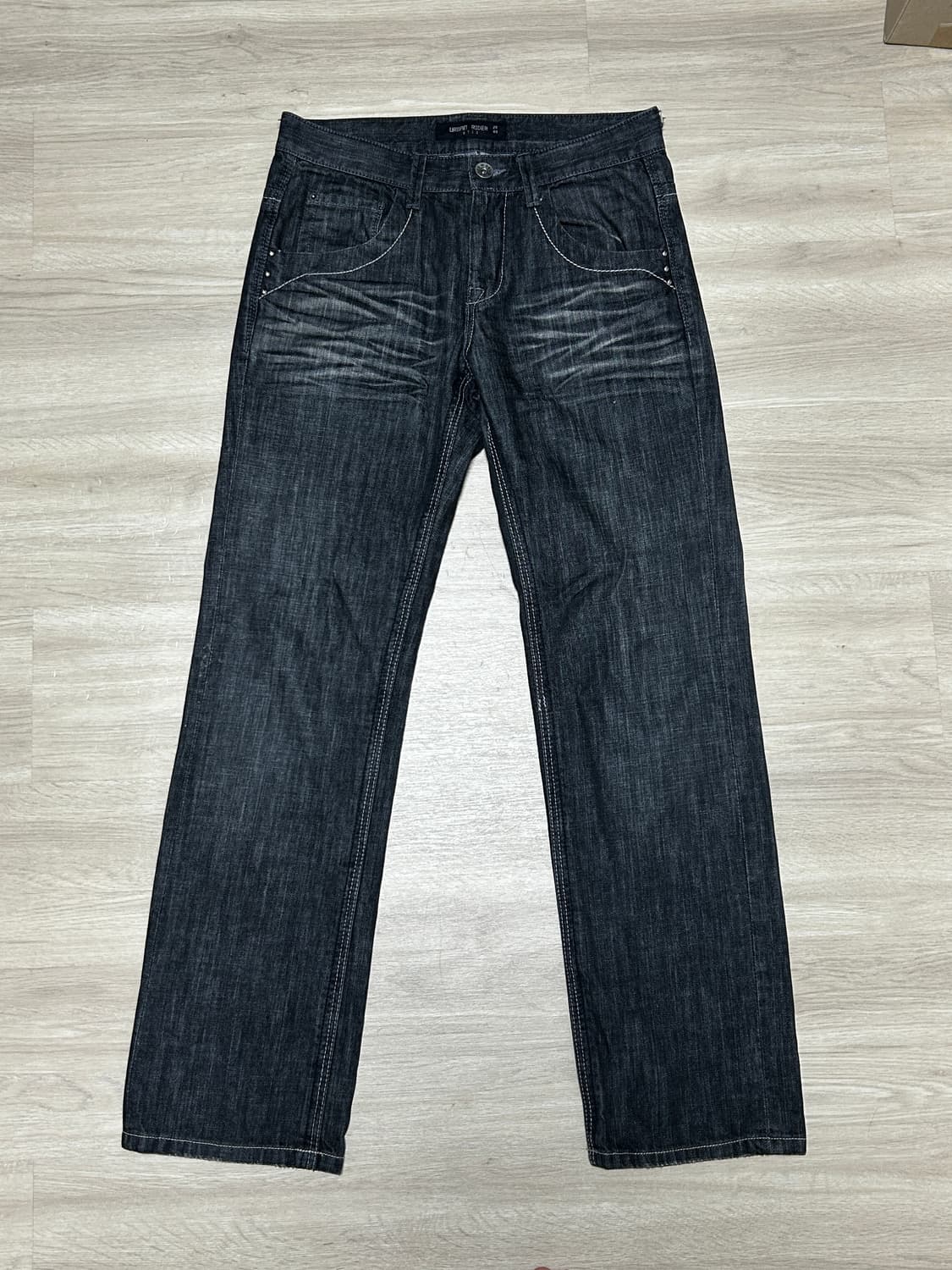 워싱 흑청바지 상품이미지1