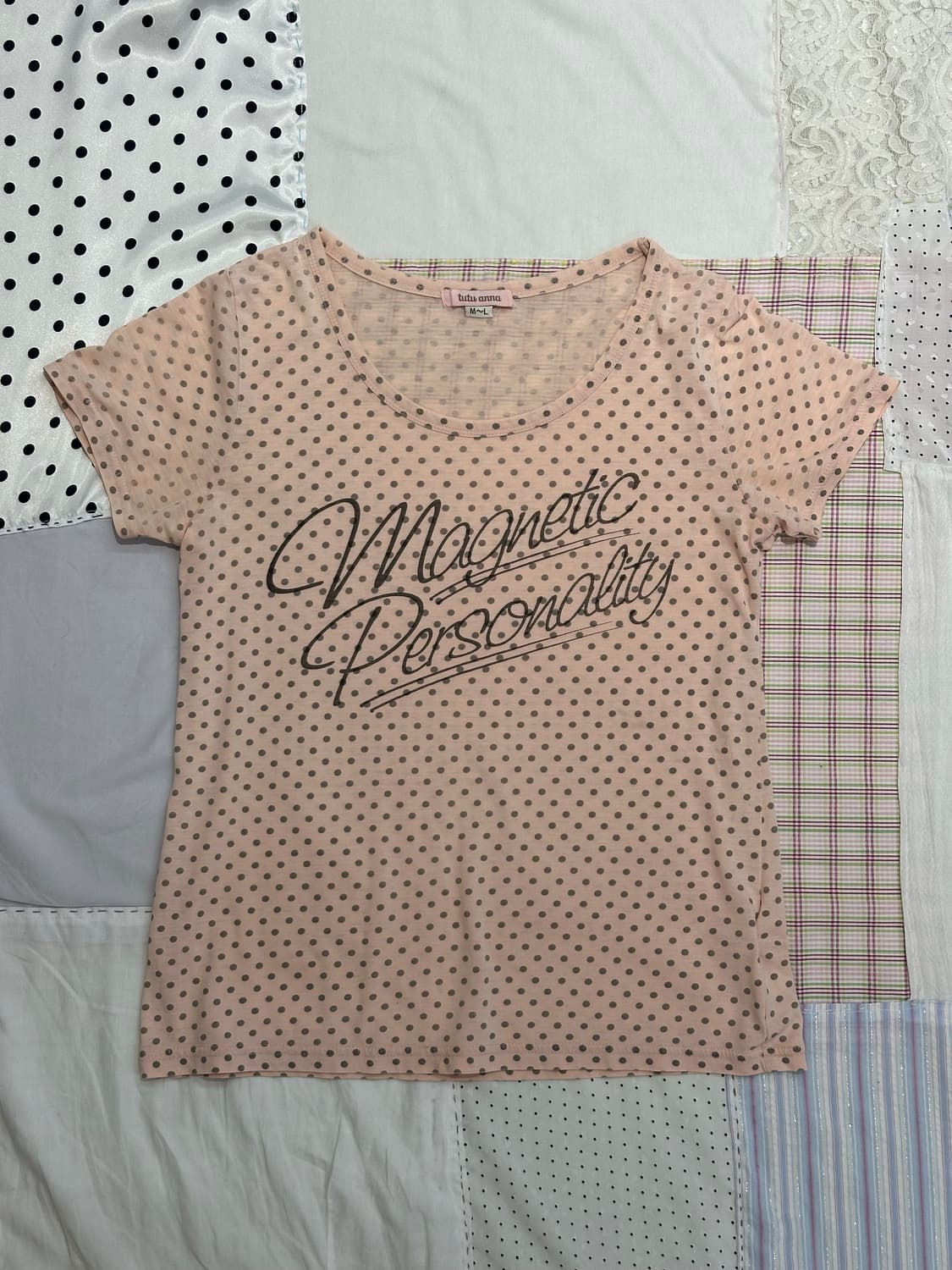 핑크 도트 티셔츠 상품이미지7