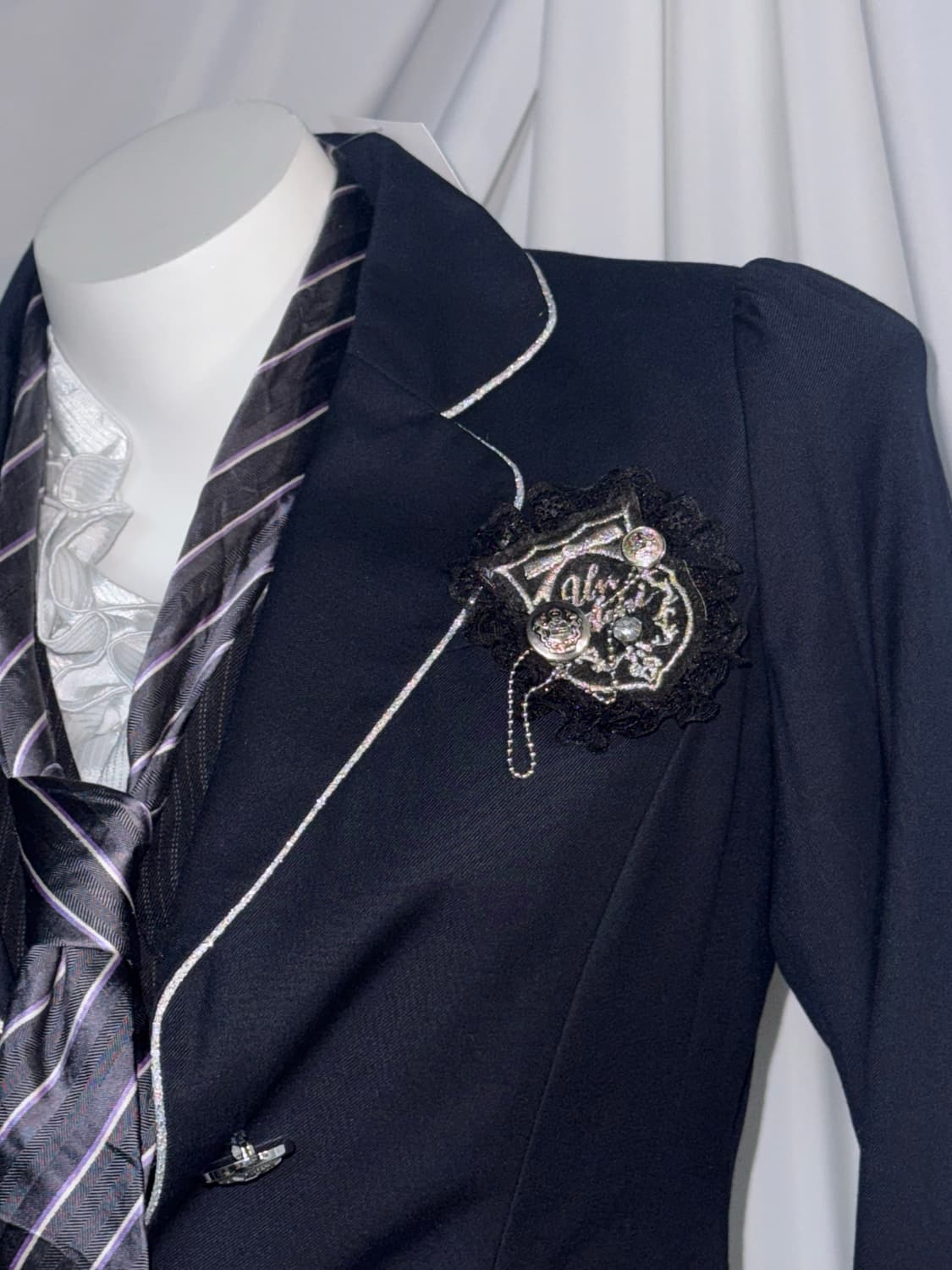 무채색 체크 공겜여주 프레피 코디세트  상품이미지6