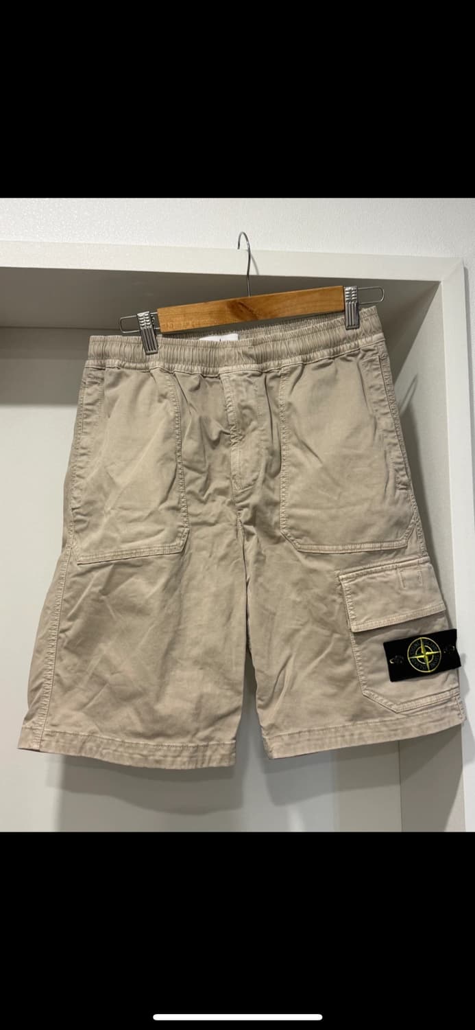 스톤아일랜드 올드 이펙트 배지 카고 버뮤다 팬츠 상품이미지2