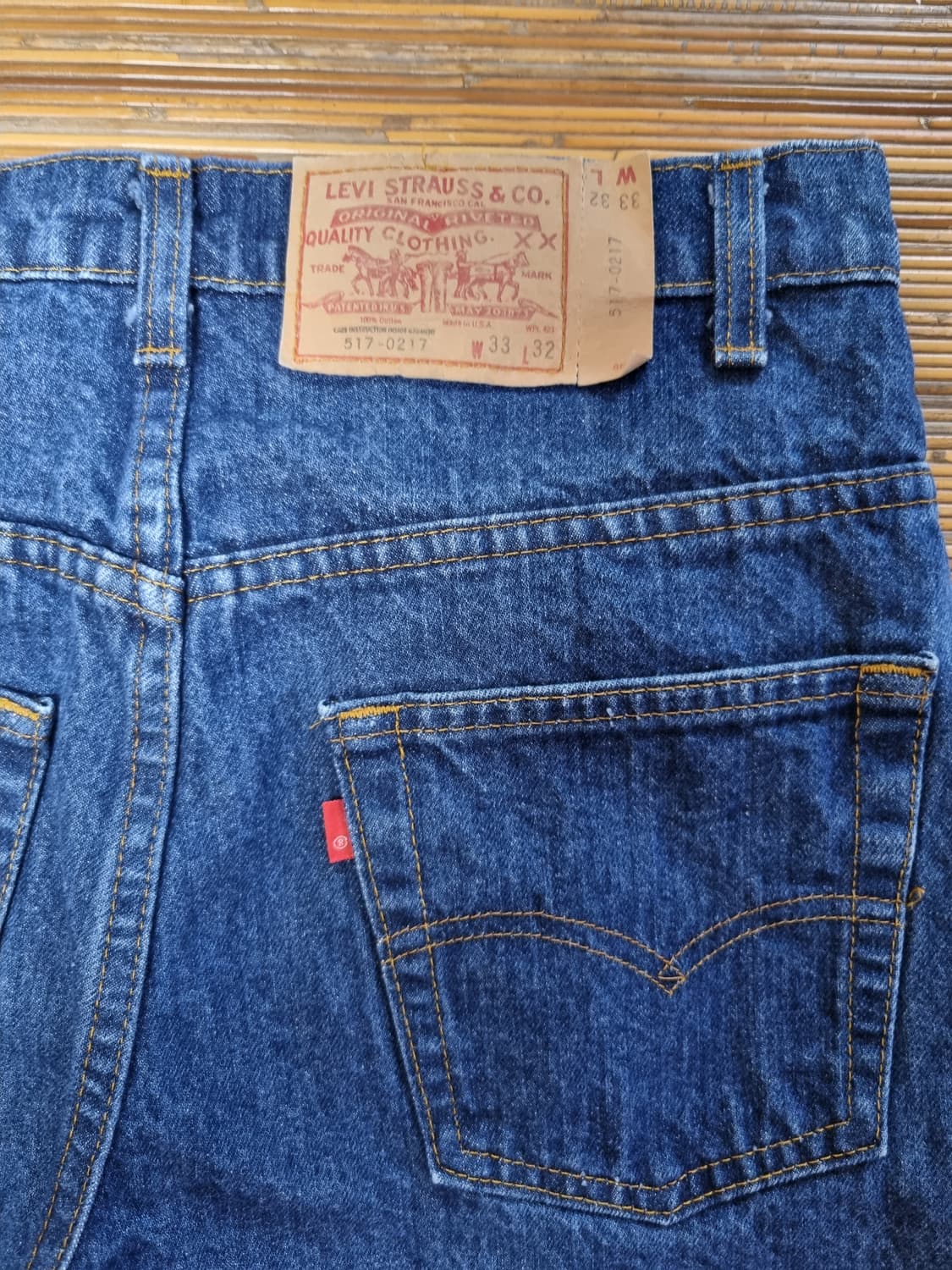 80s USA 517 33x32 리바이스 레드탭 상품이미지3