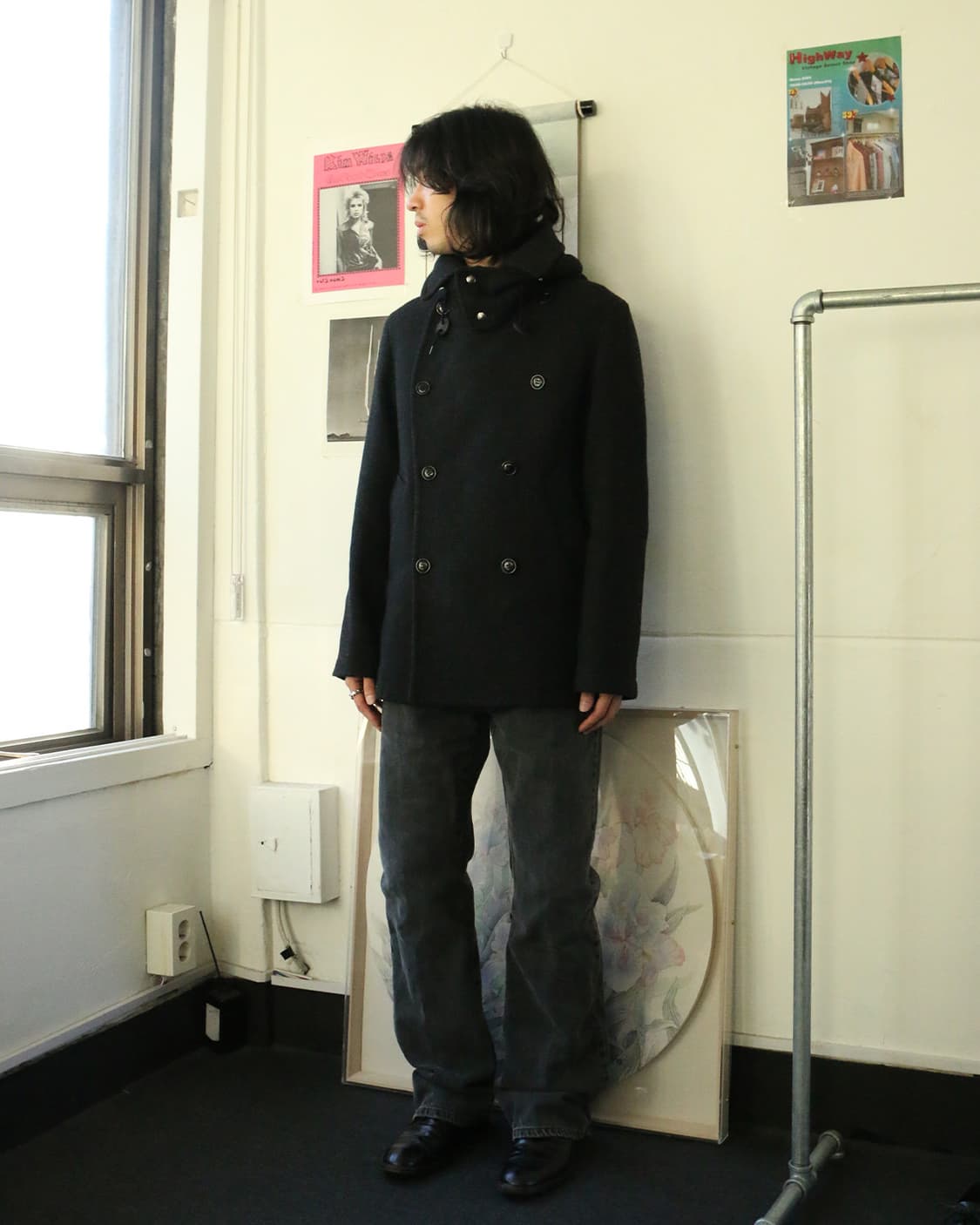 카반 드 주카 후드 울 피코트 상품이미지3