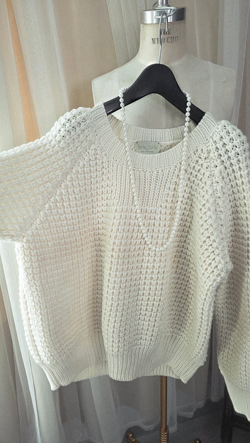 forte_forte 아이보리 울 니트 포르테포르테  이태리 상품이미지4