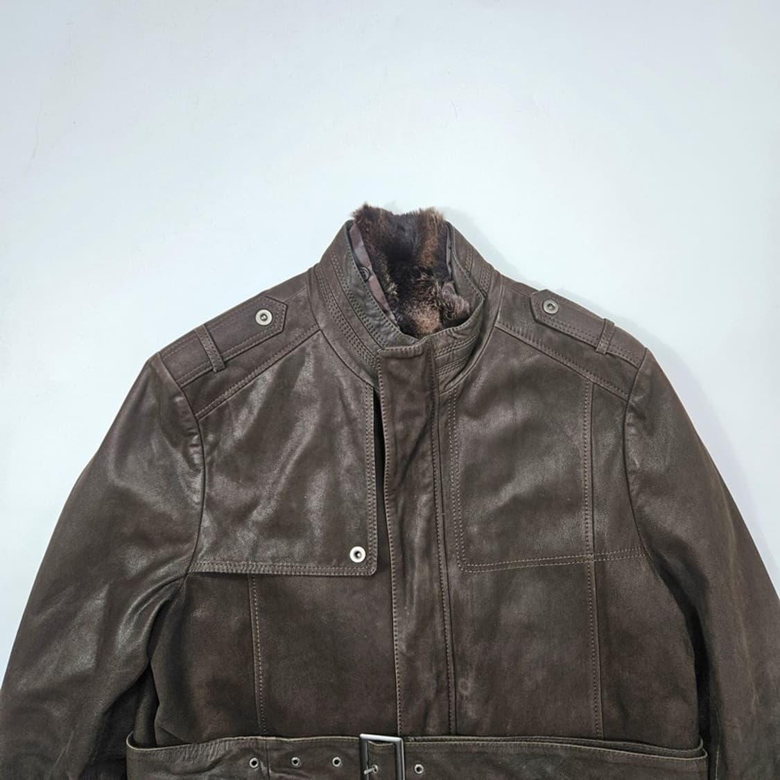 THE SUIT HOUSE 염소가죽 자켓 M 상품이미지3