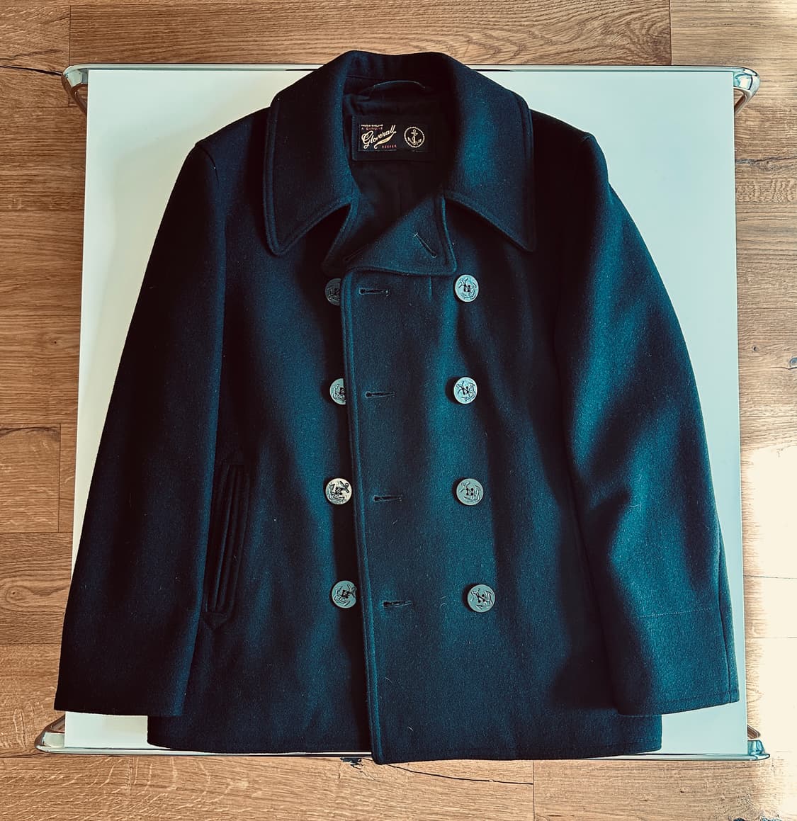 GLOVERALL 글로버올 피코트 블랙 38사이즈 신품 상품이미지5