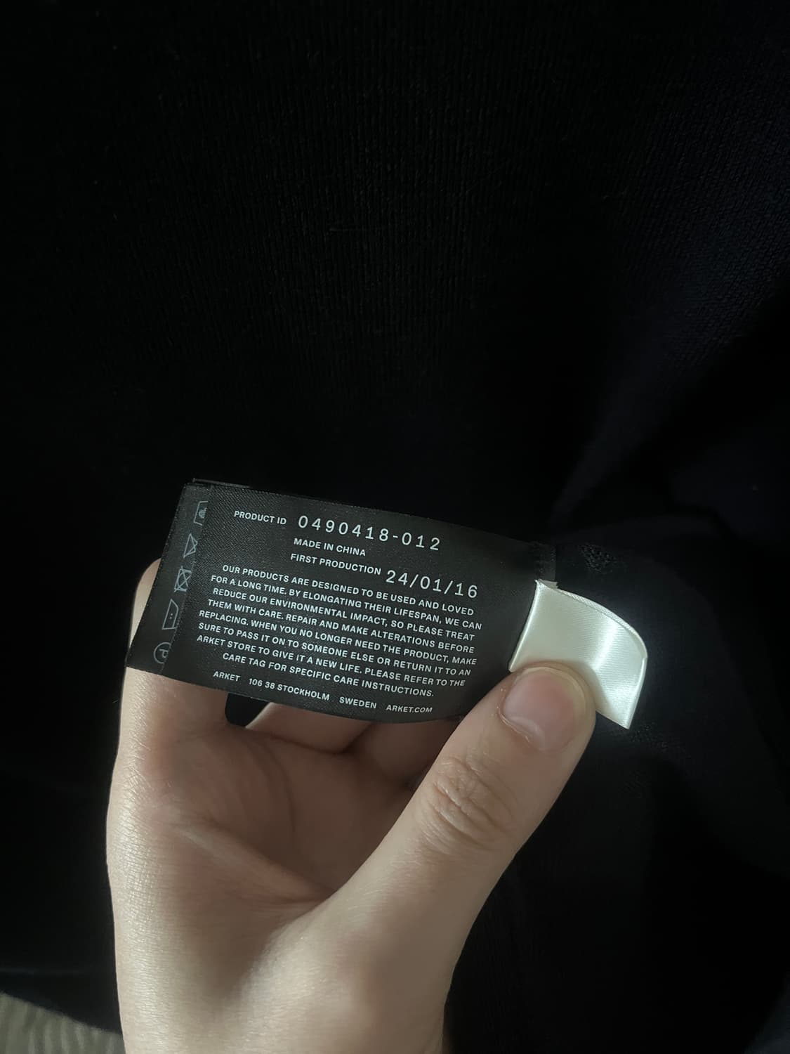 [M] 아르켓 파인 니트 메리노 스웨터 다크 블루 상품이미지4