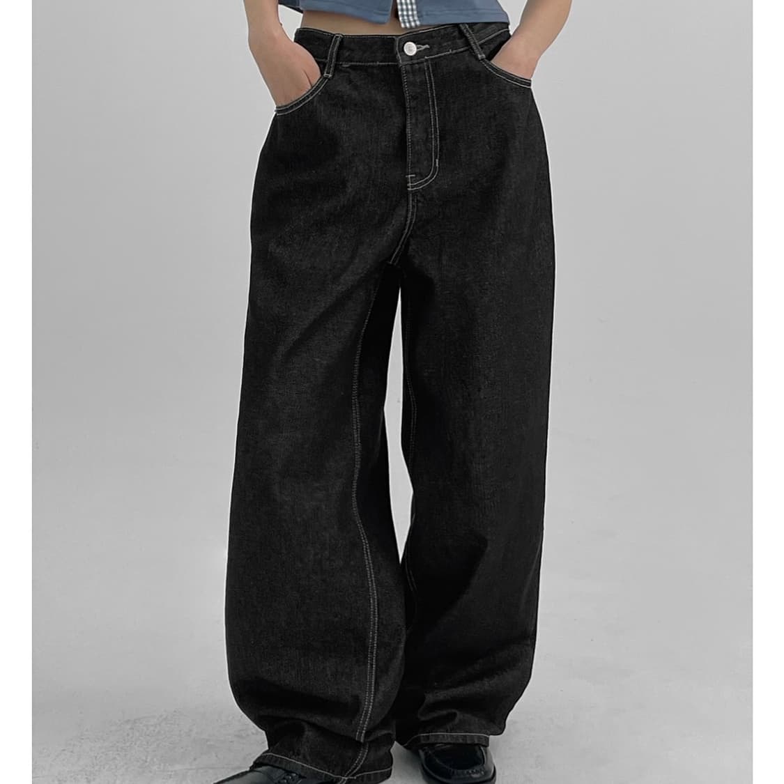 [새상품] 블랙업 위더슨 생지 데님팬츠 M 상품이미지2