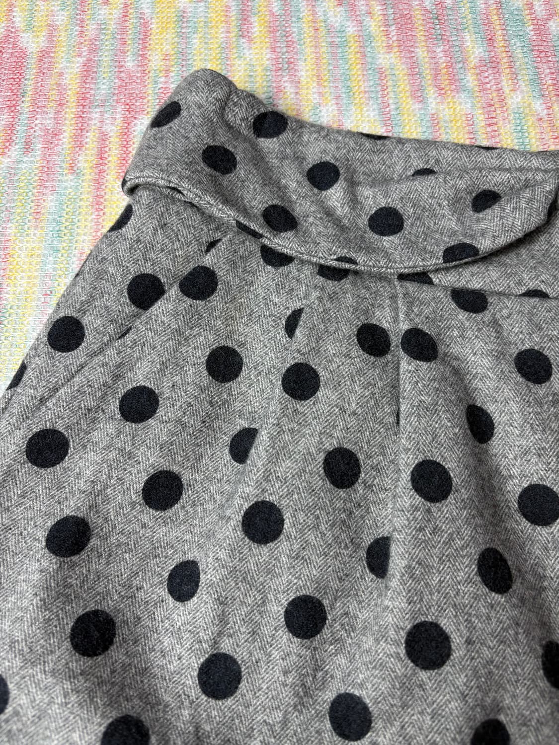 그레이 도트 울 반바지 상품이미지7