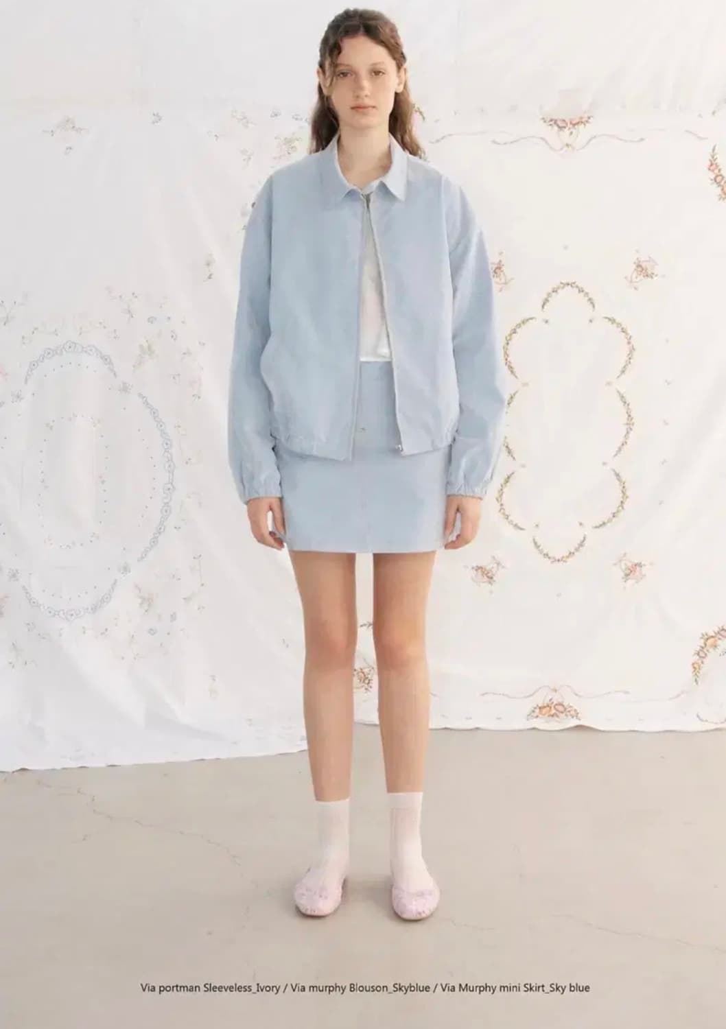 비아플레인 머피 블루종 자켓 단시간 1회착용 스몰 상품이미지1