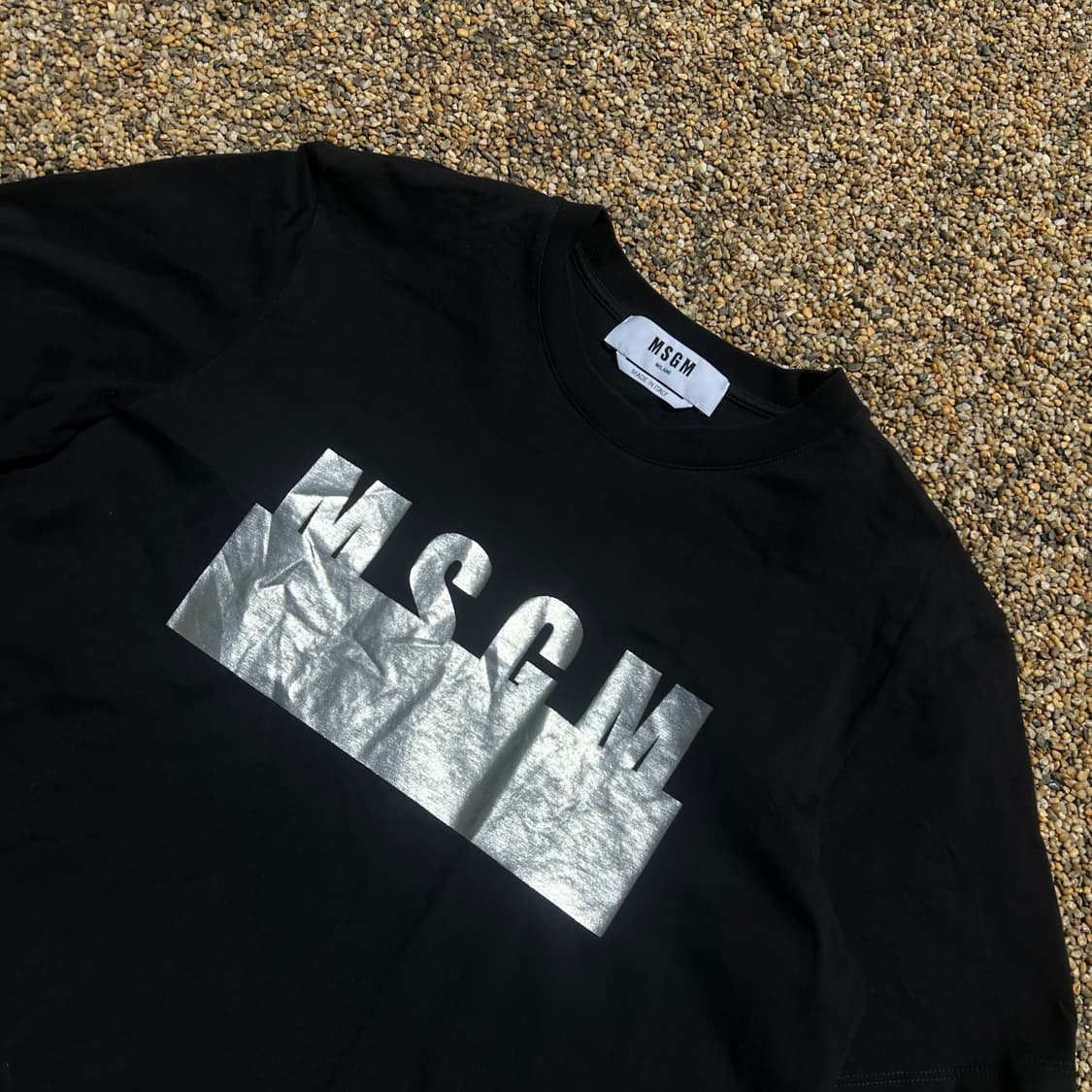 MSGM 21SS 실버로고 반팔 티셔츠 상품이미지2