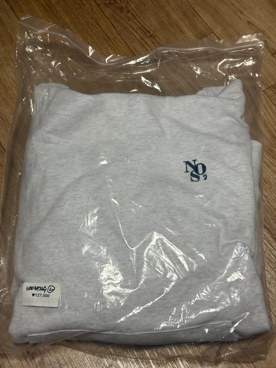 (L) NOS7 네이비 자수 후디(기모) 상품이미지1