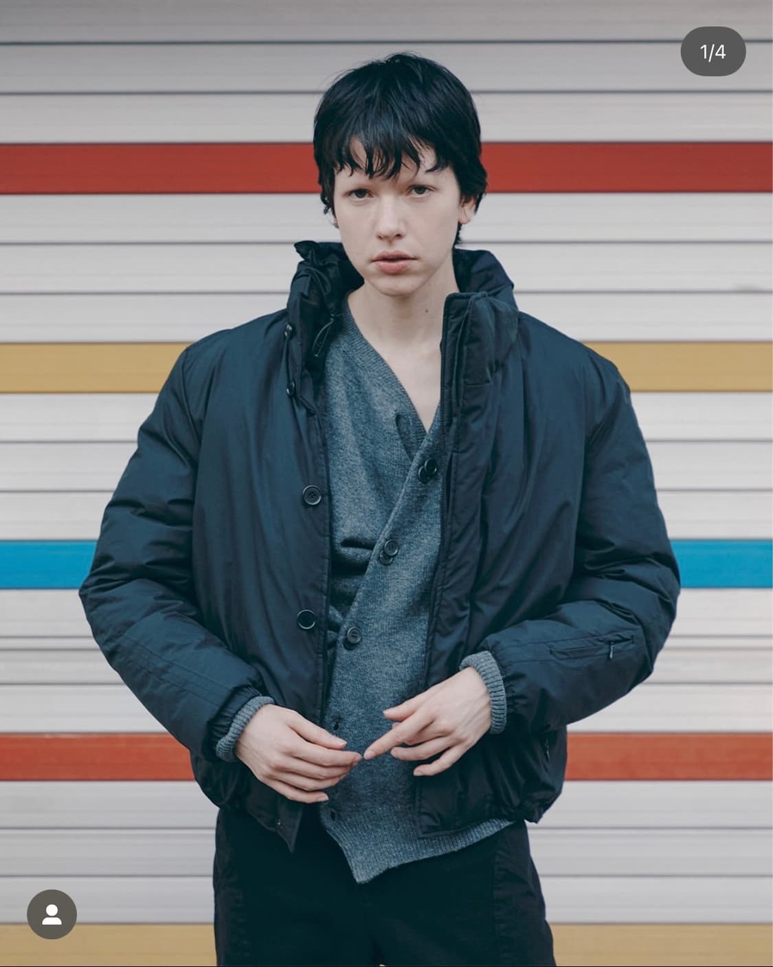 EE 누마레 패딩 shrunken puffer down 블랙 S 상품이미지4