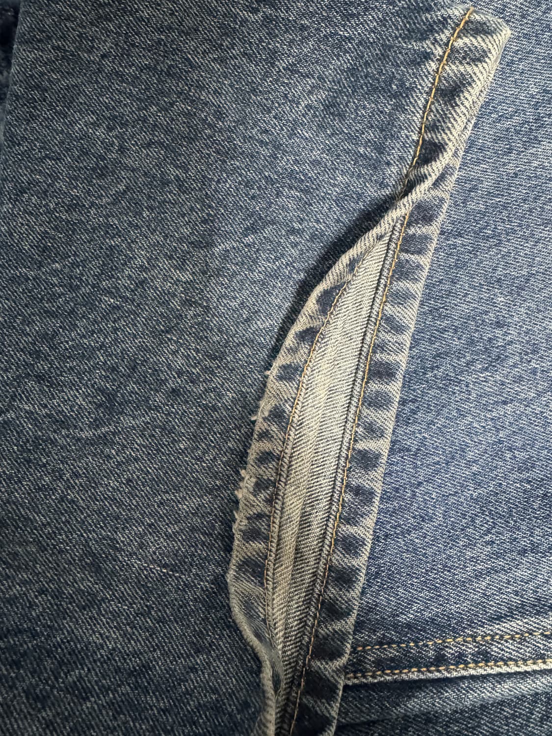 해칭룸 와이드 커브진 워시드블루 2 상품이미지5