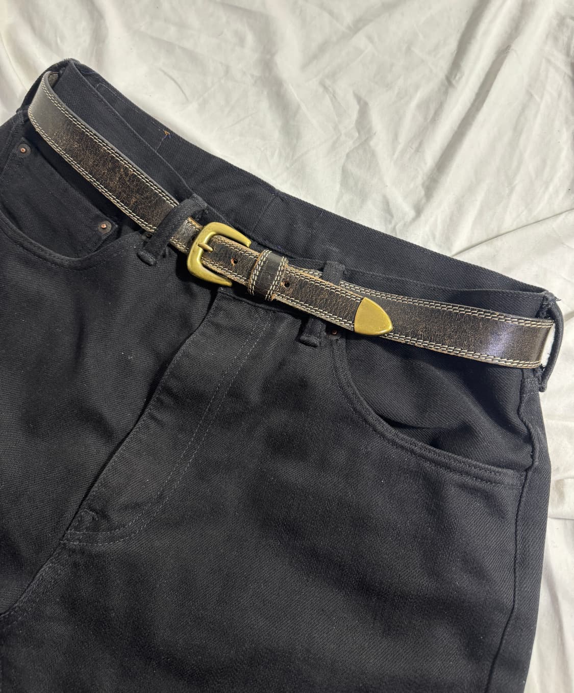 지오다노 웨스턴 레더 벨트 상품이미지1