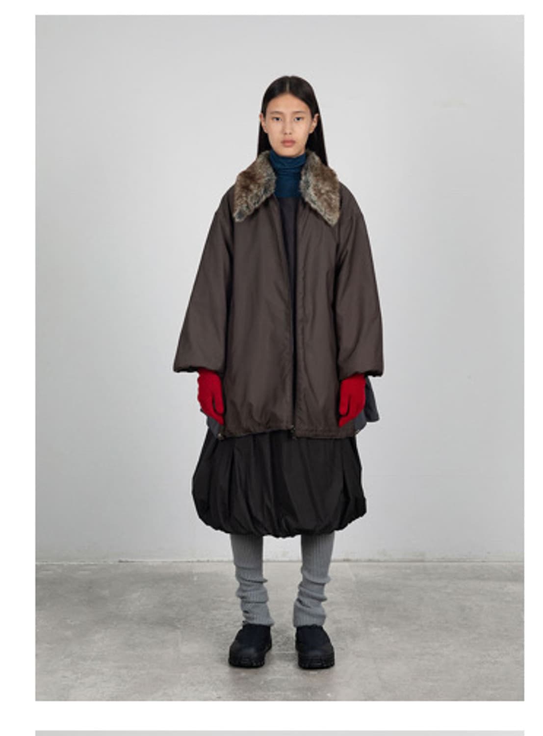 아모멘토 드레스 브라운 0 사이즈 상품이미지3