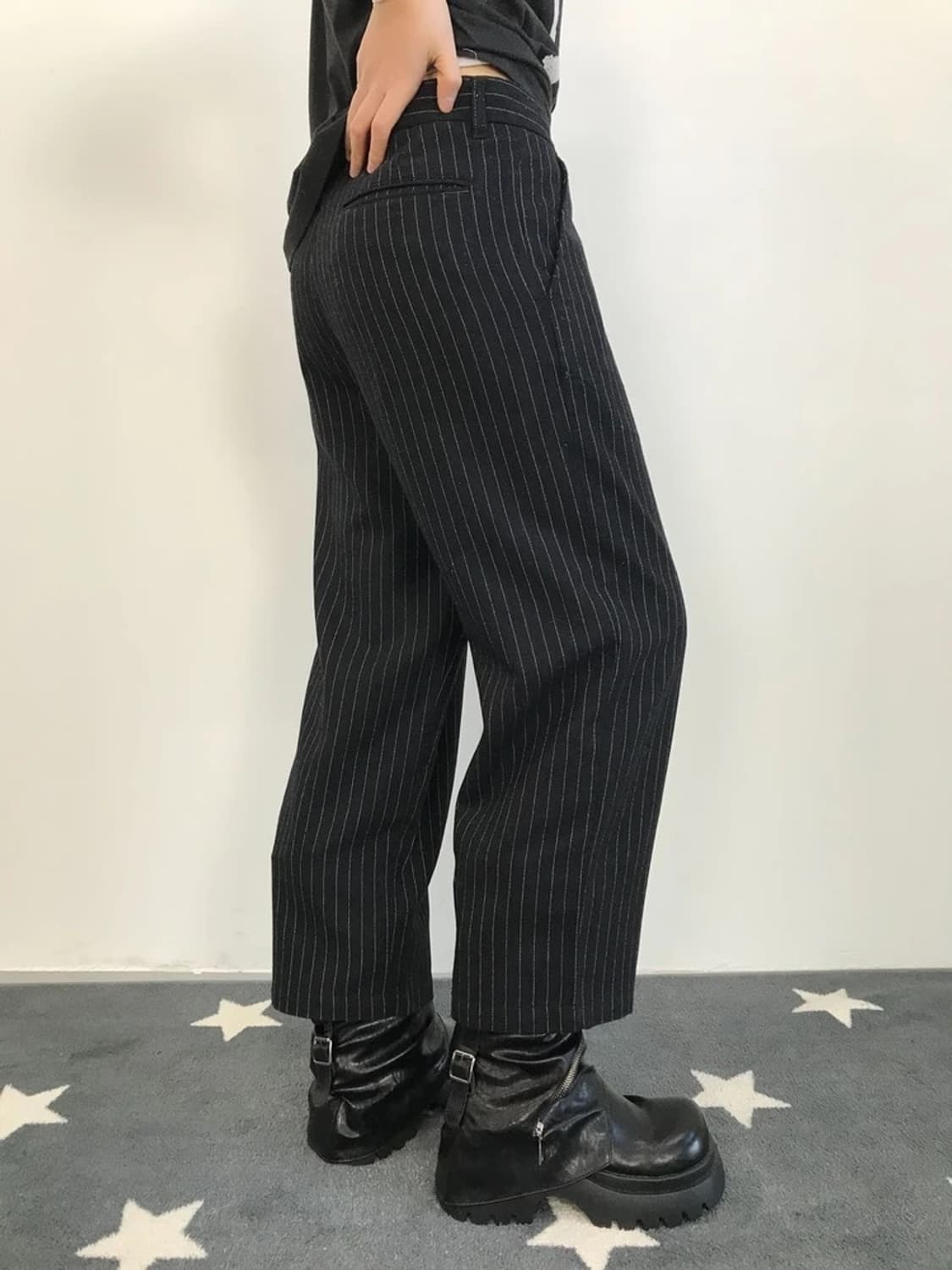 Freak's Store Pinstripe Wide Slacks 상품이미지2
