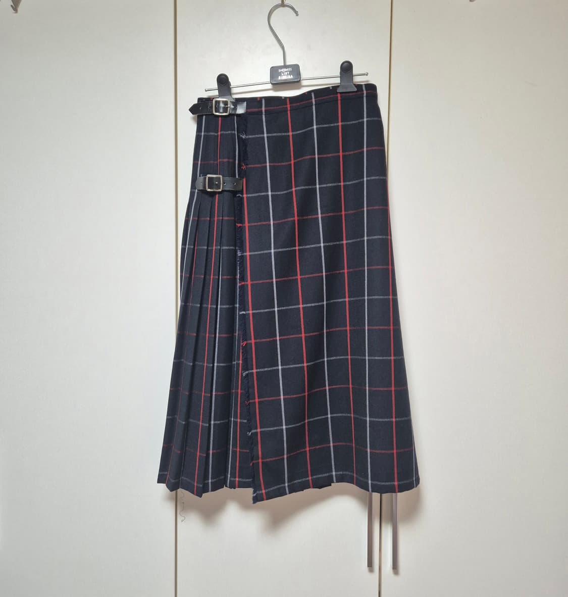 버버리 노바 체크 플리츠 랩 스커트 상품이미지1