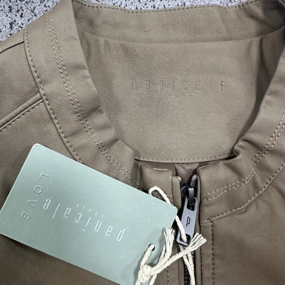 ✨ (새상품) 빠니깔레 비건 레더 가죽 자켓  상품이미지3