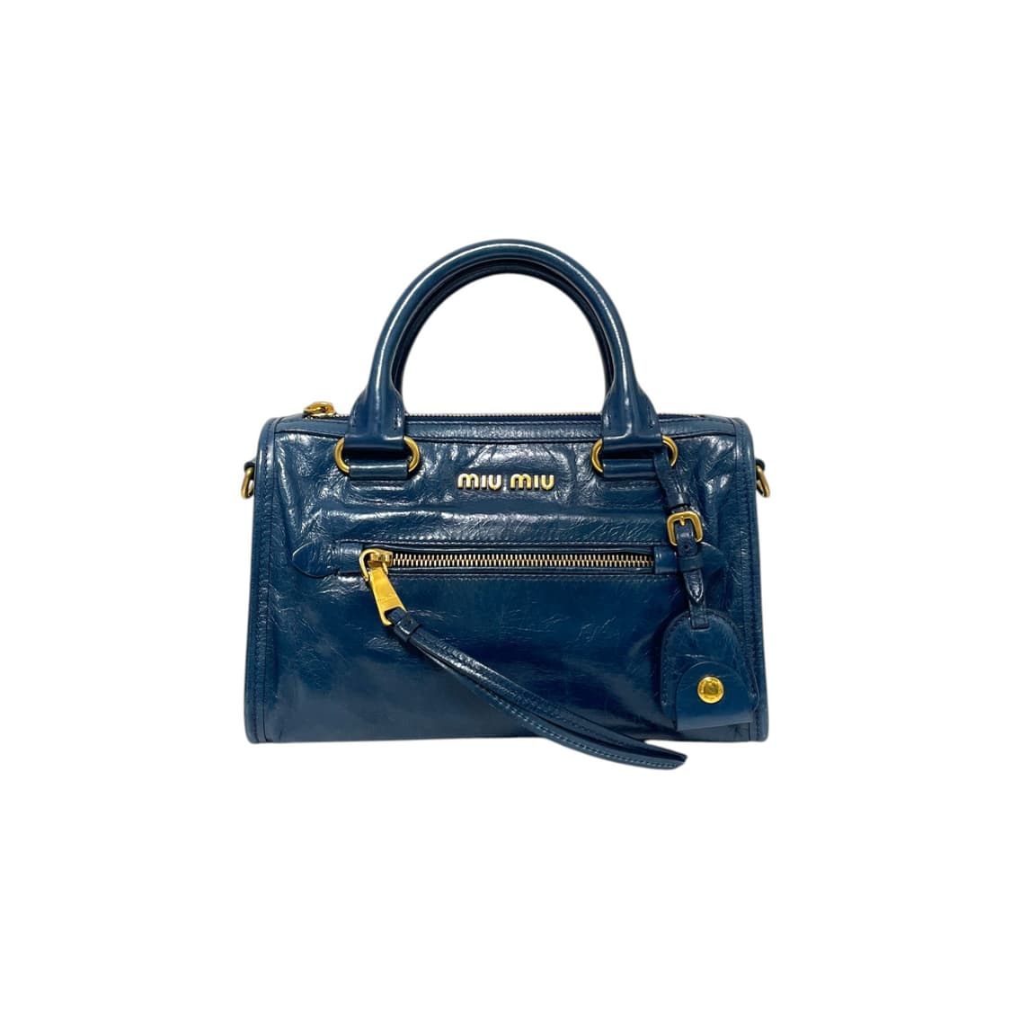 미우미우 5BB104 비텔로샤인 스몰 모터백 숄더백H00268 상품이미지1