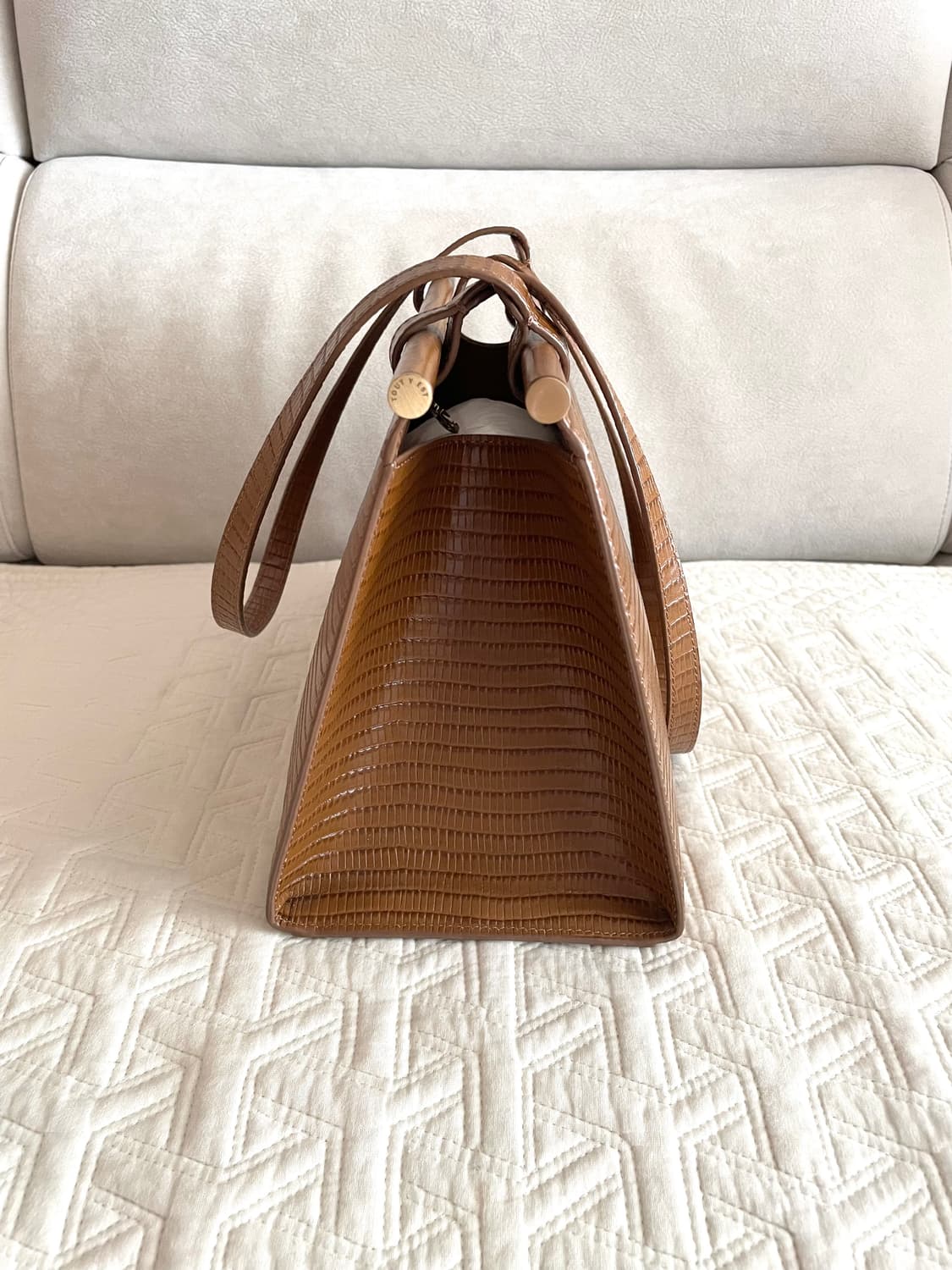 투티에 파라렐백 리자드 브라운 상품이미지7