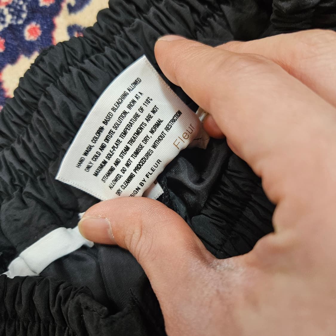 플레르(Fleur) 와이드 핀턱 카고 패딩팬츠 Free(공용) 상품이미지9