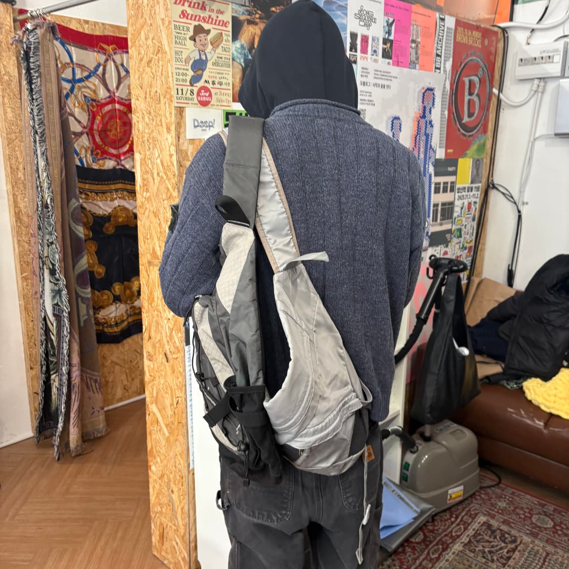 나이키 그레이 슬링백 상품이미지1