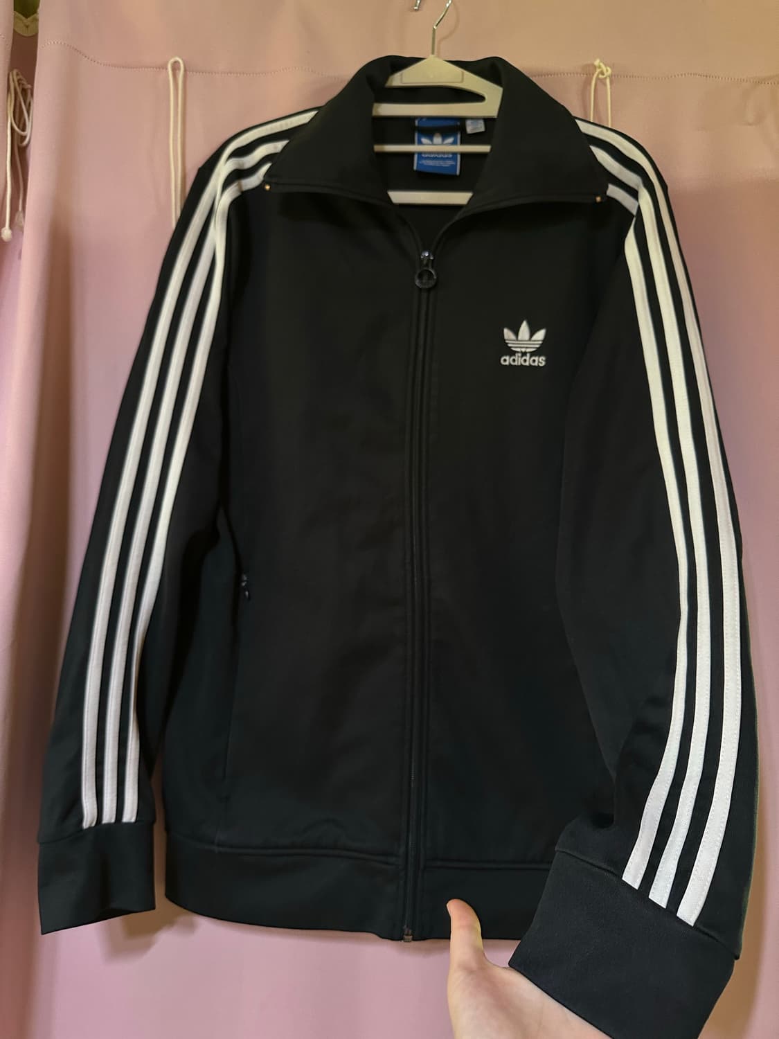 아디다스 져지 아디다스 유로파 블랙 불꽃져지 유로파110 파이어버드 집업 상품이미지1