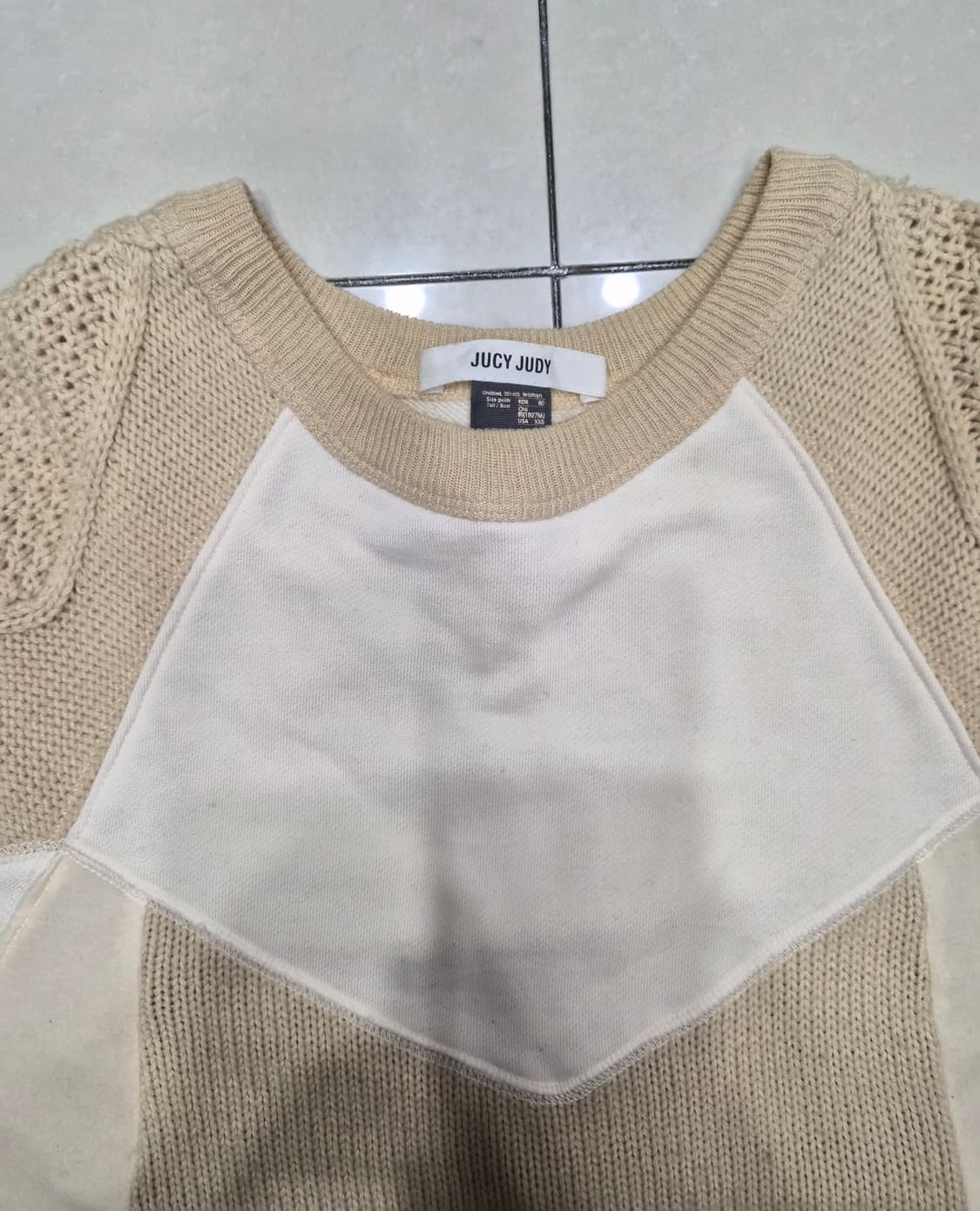 쥬시쥬디 배색니트 상품이미지2