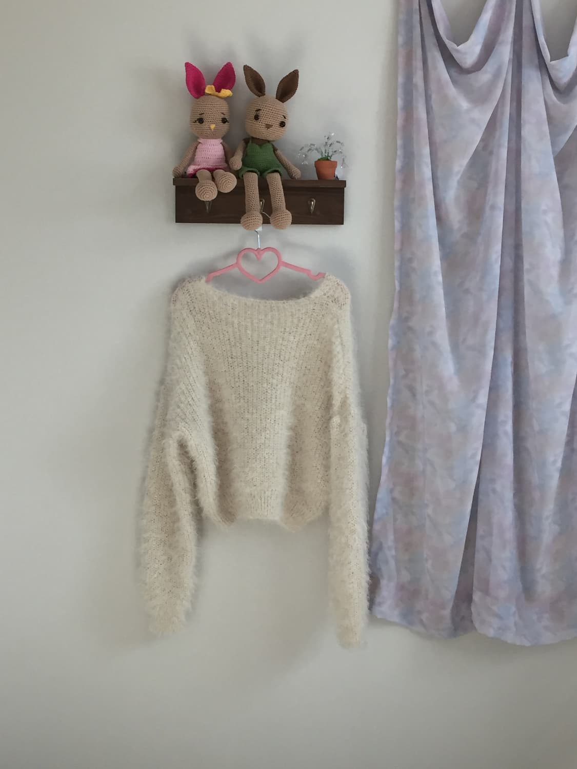 아이보리 앙고라 니트 상품이미지2