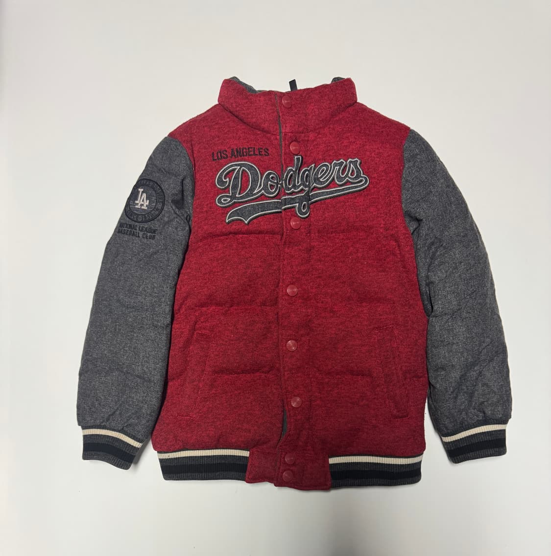 여성 MLB 키즈 다운 바시티 패딩 후드 나그랑 점퍼 145 상품이미지2