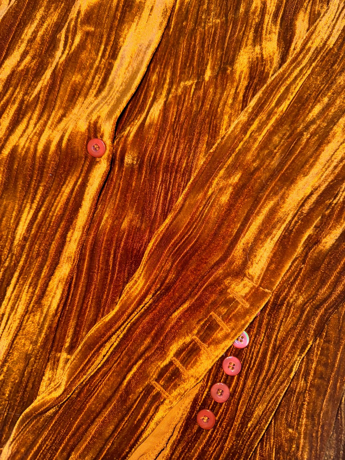 로우클래식 벨벳 슬림 블라우스 카멜 S 상품이미지5