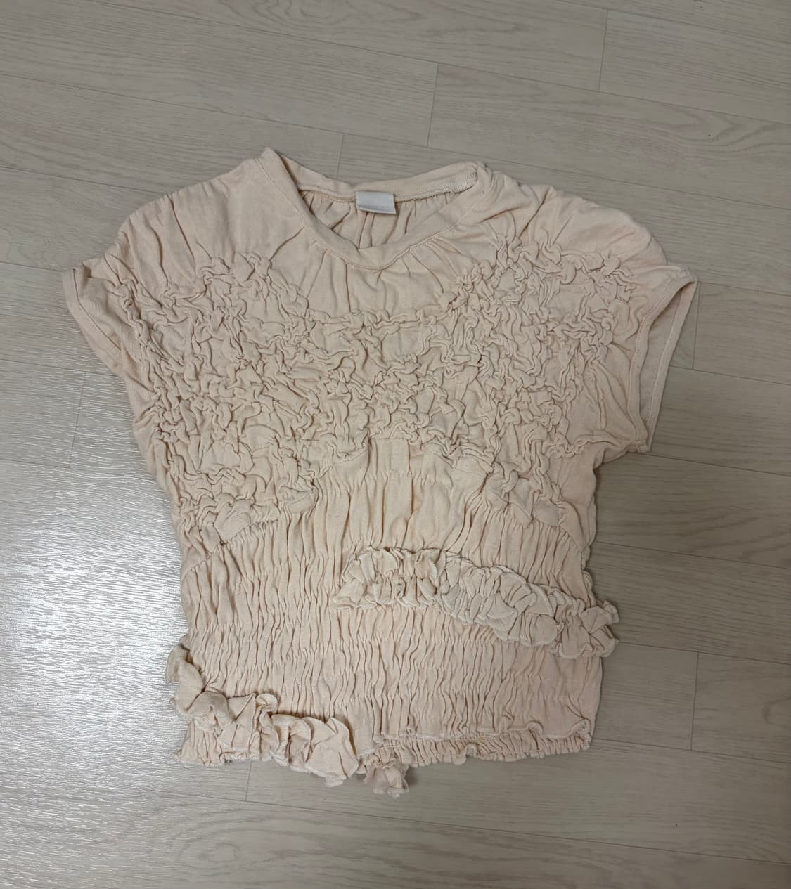 자라 셔링 반팔티 FANGLU LIN 상품이미지1