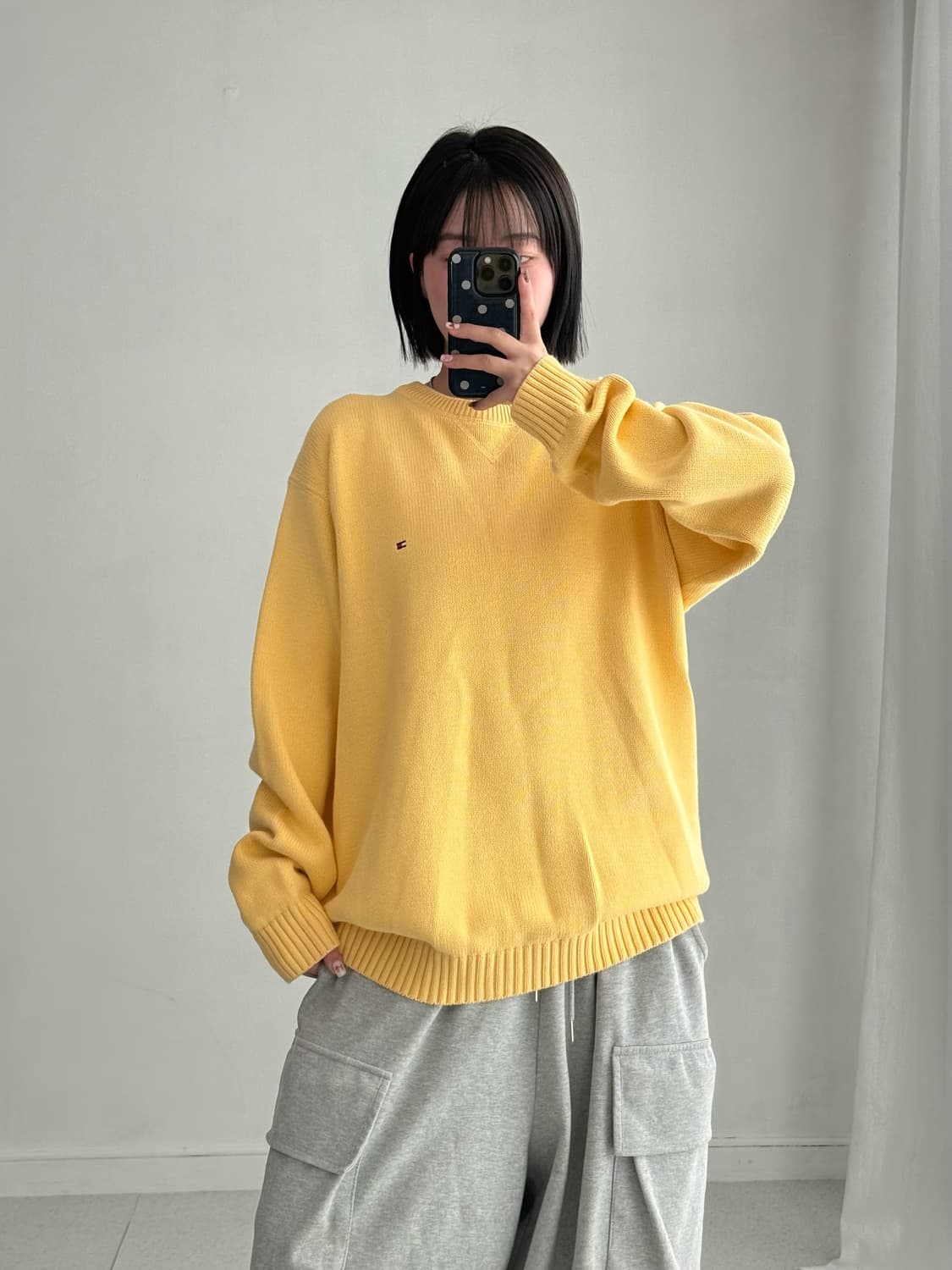 타미힐피거 옐로우 니트 상품이미지1