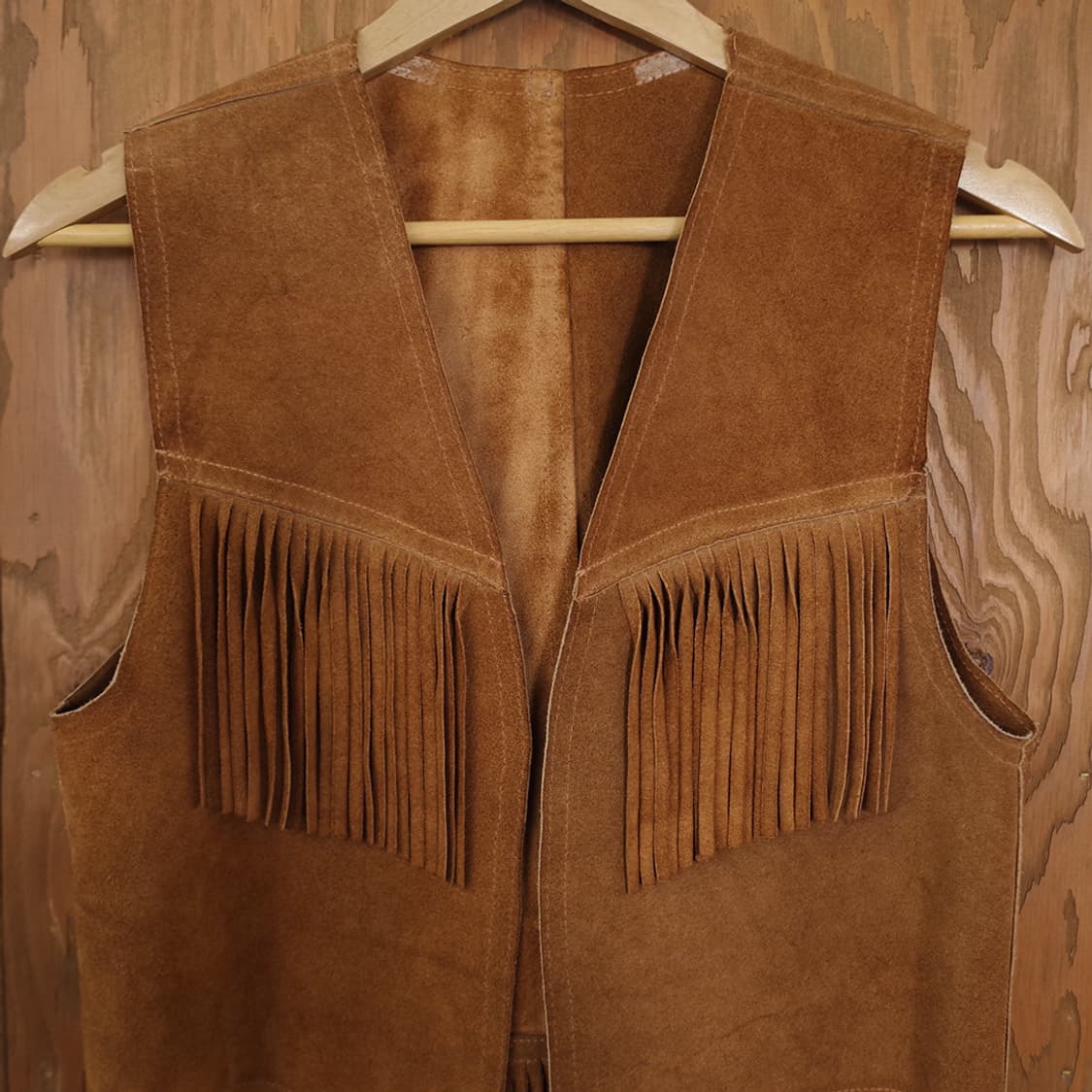 Vtg Suede Fringe Vest 상품이미지2