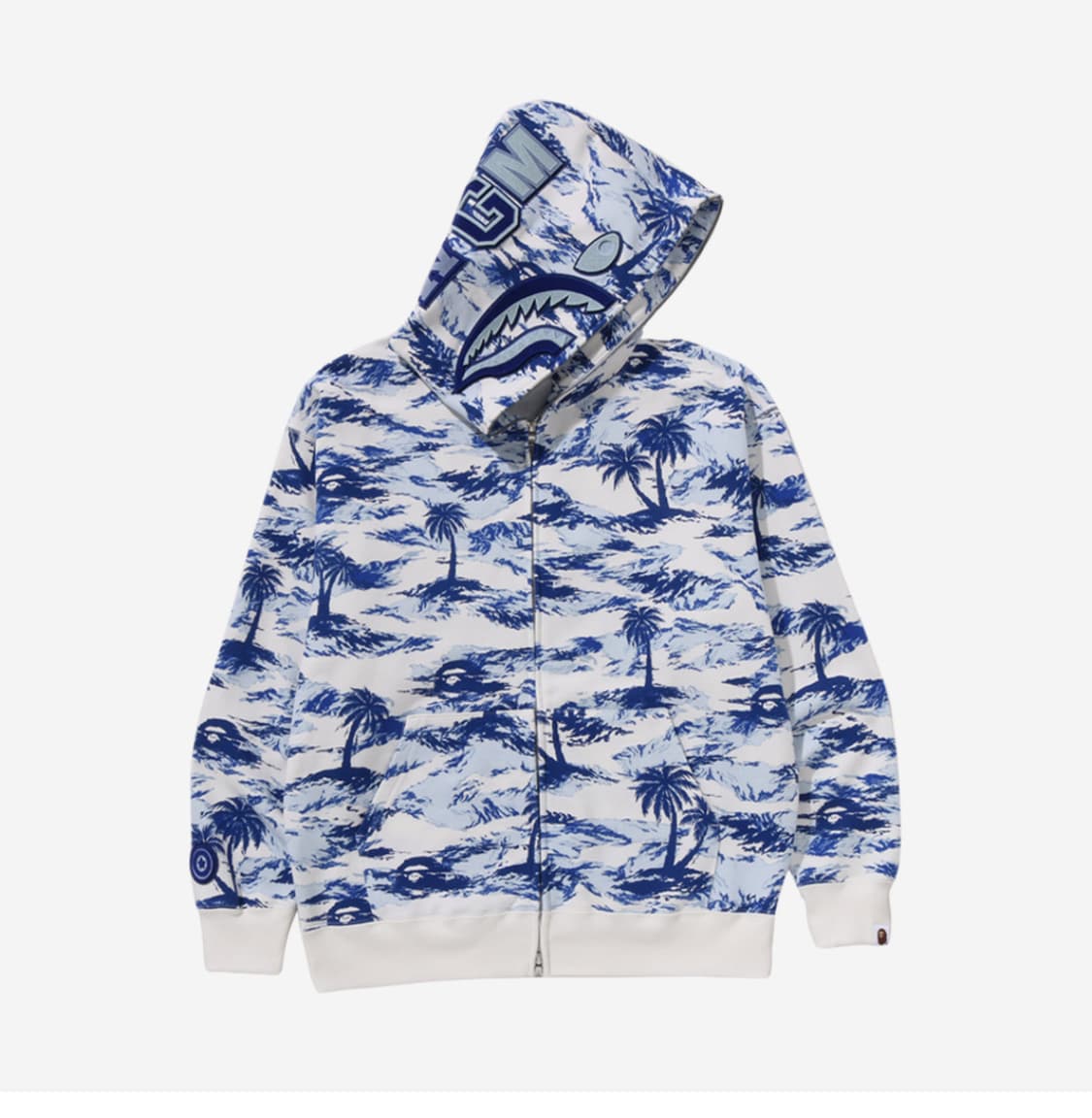 베이프 샤크 후드집업 팜트리 상품이미지3