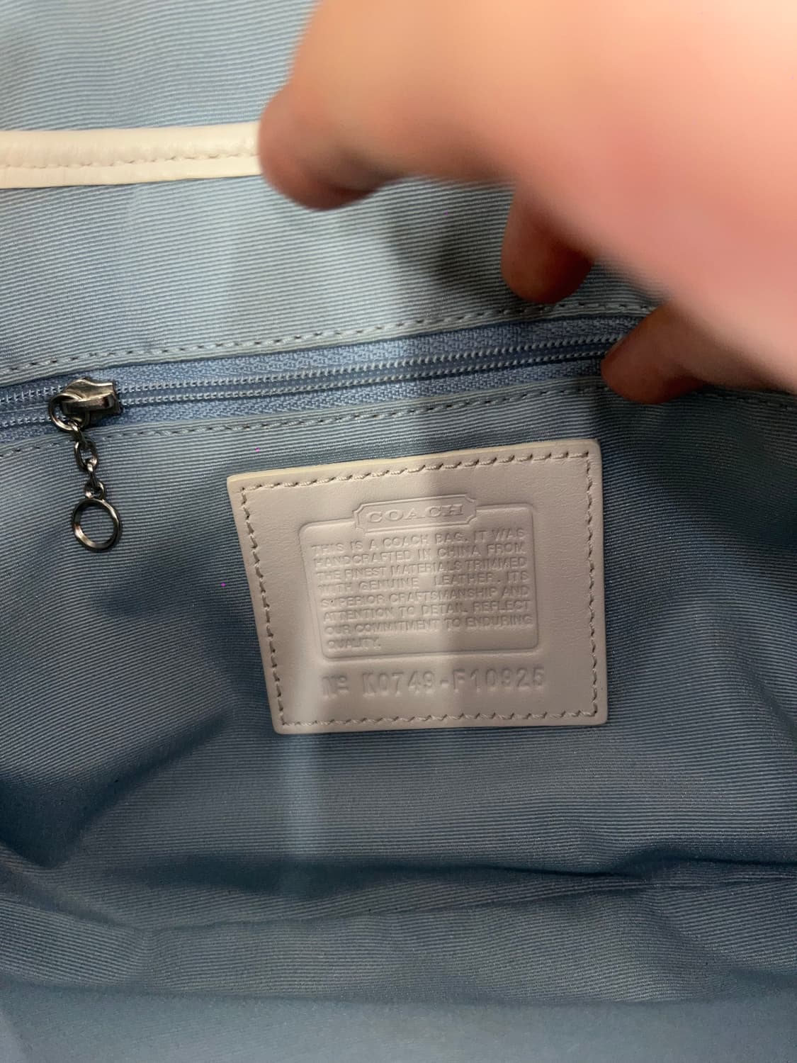 Coach sky blue basic shoulder bag 상품이미지8