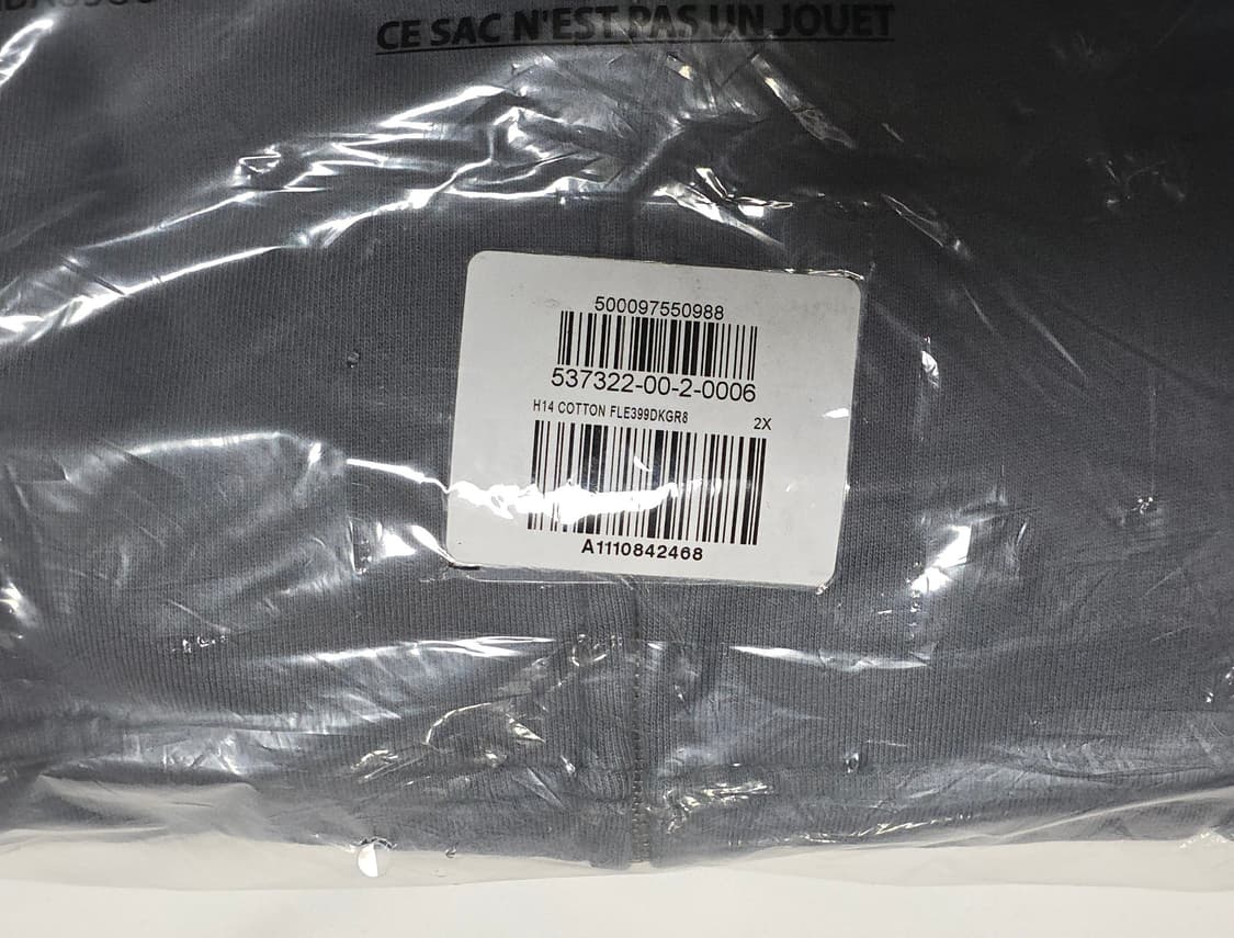 이지 갭 집업 후디 다크그레이 2XL 새 제품 상품이미지2